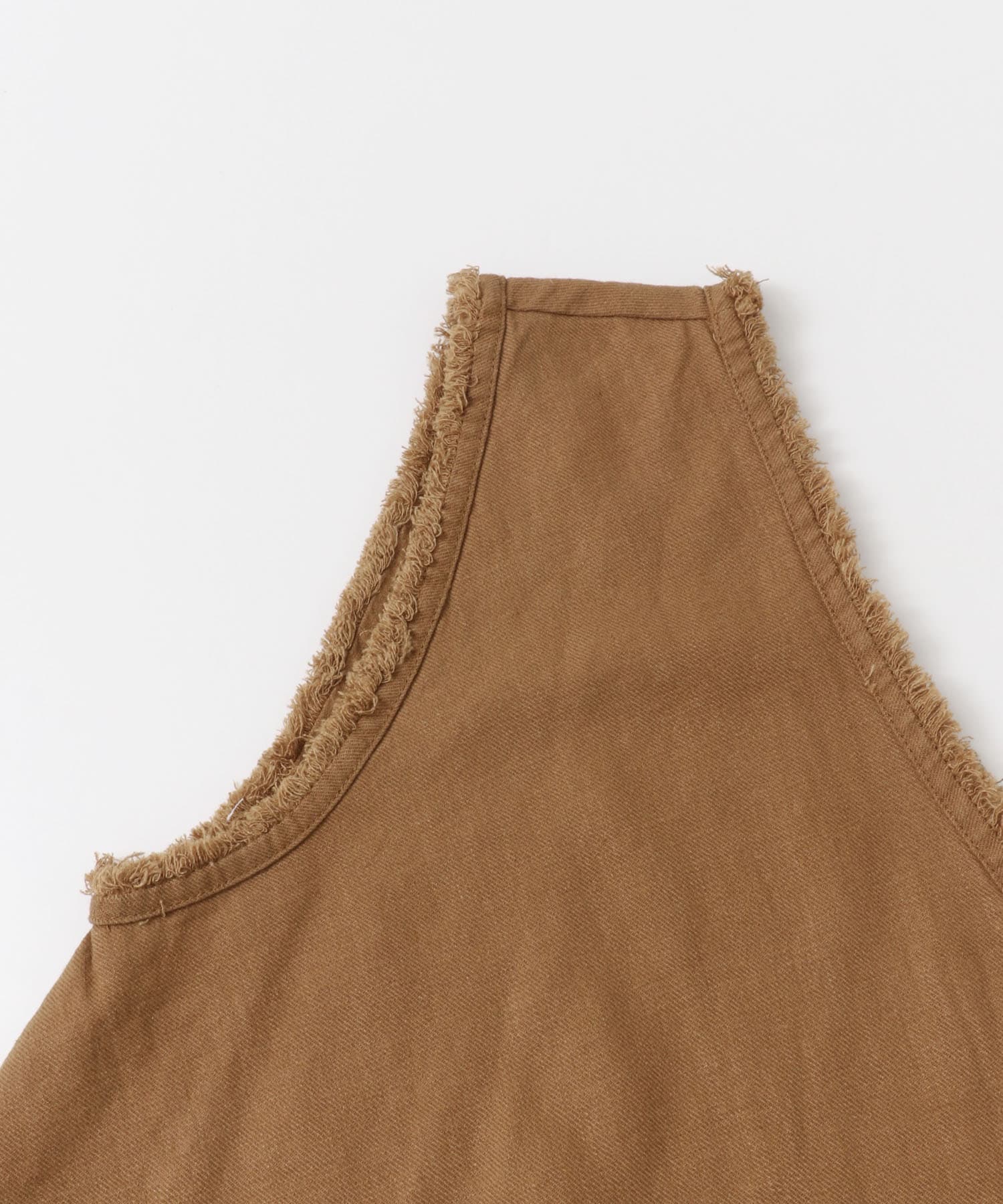 リネンワンショルダートップス BROWN FREE