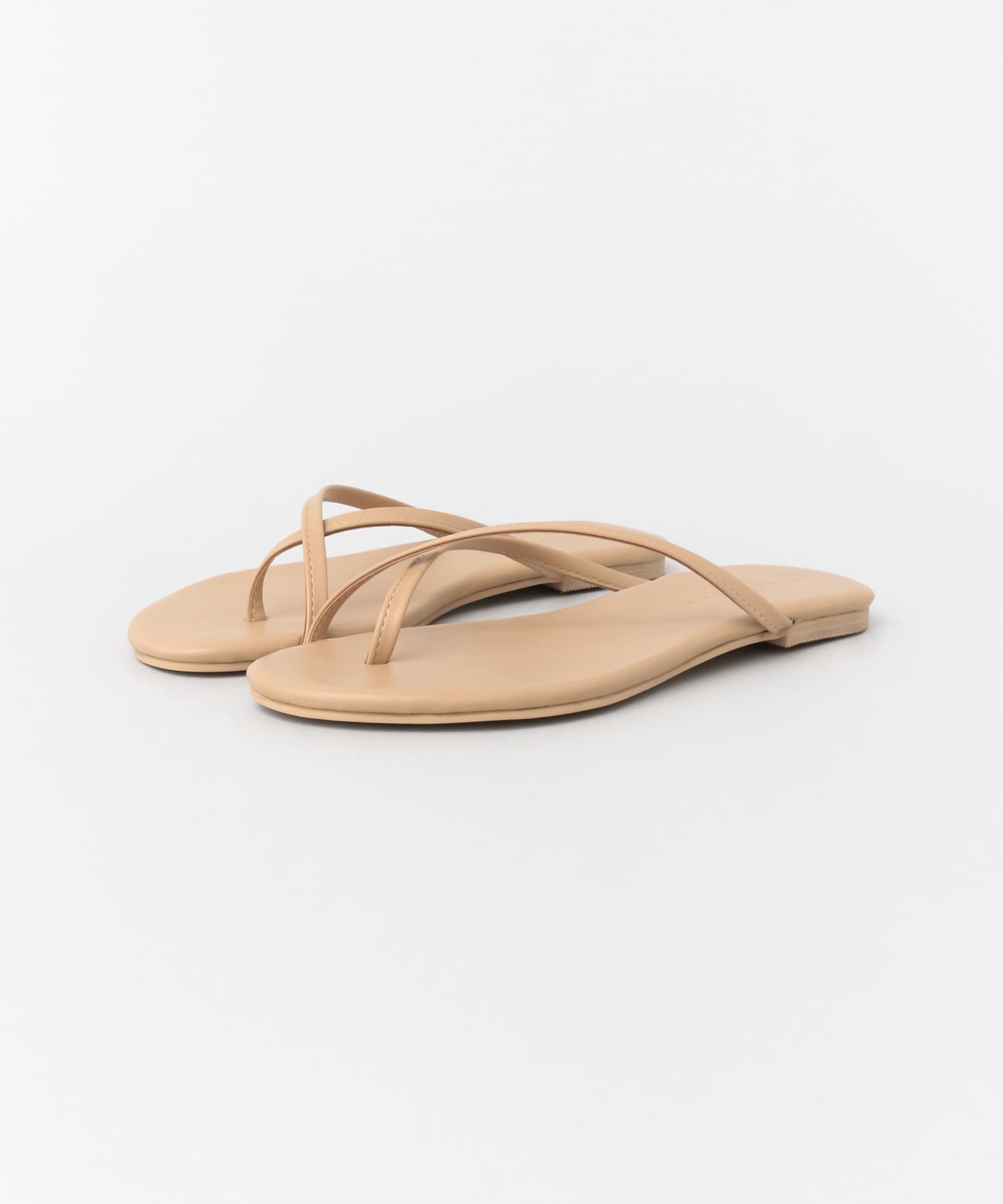 クロスベルトトングフラットサンダル BEIGE S