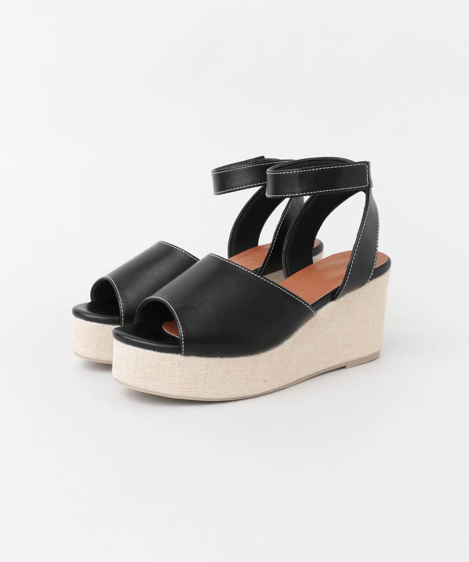 アンクルベルトウェッジサンダル