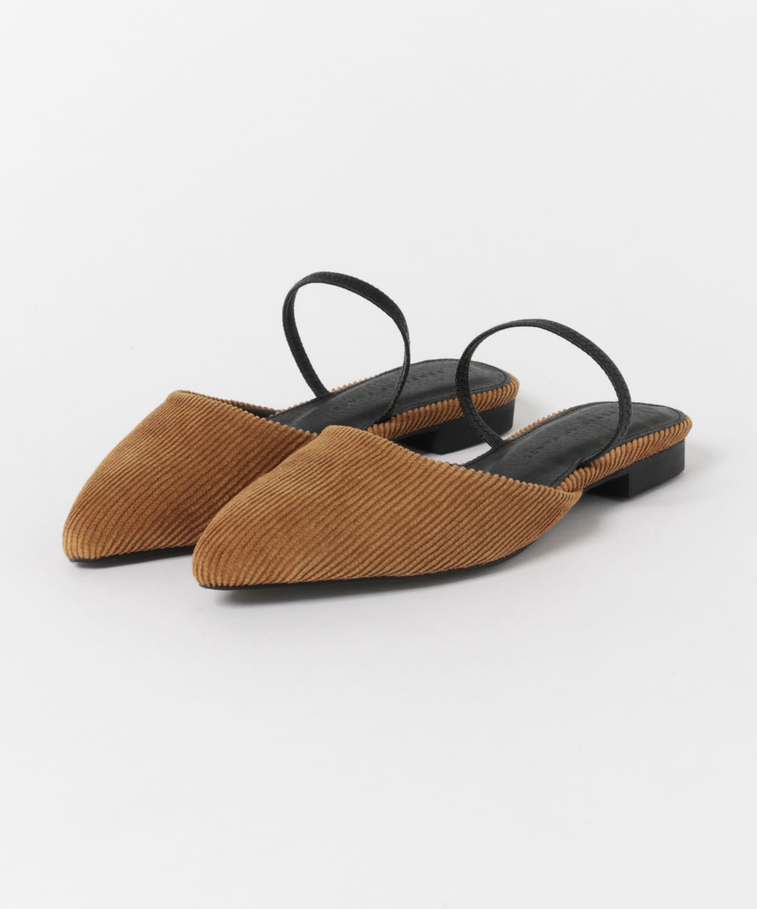 ポインテッドトウバックスリングサンダル CAMEL S
