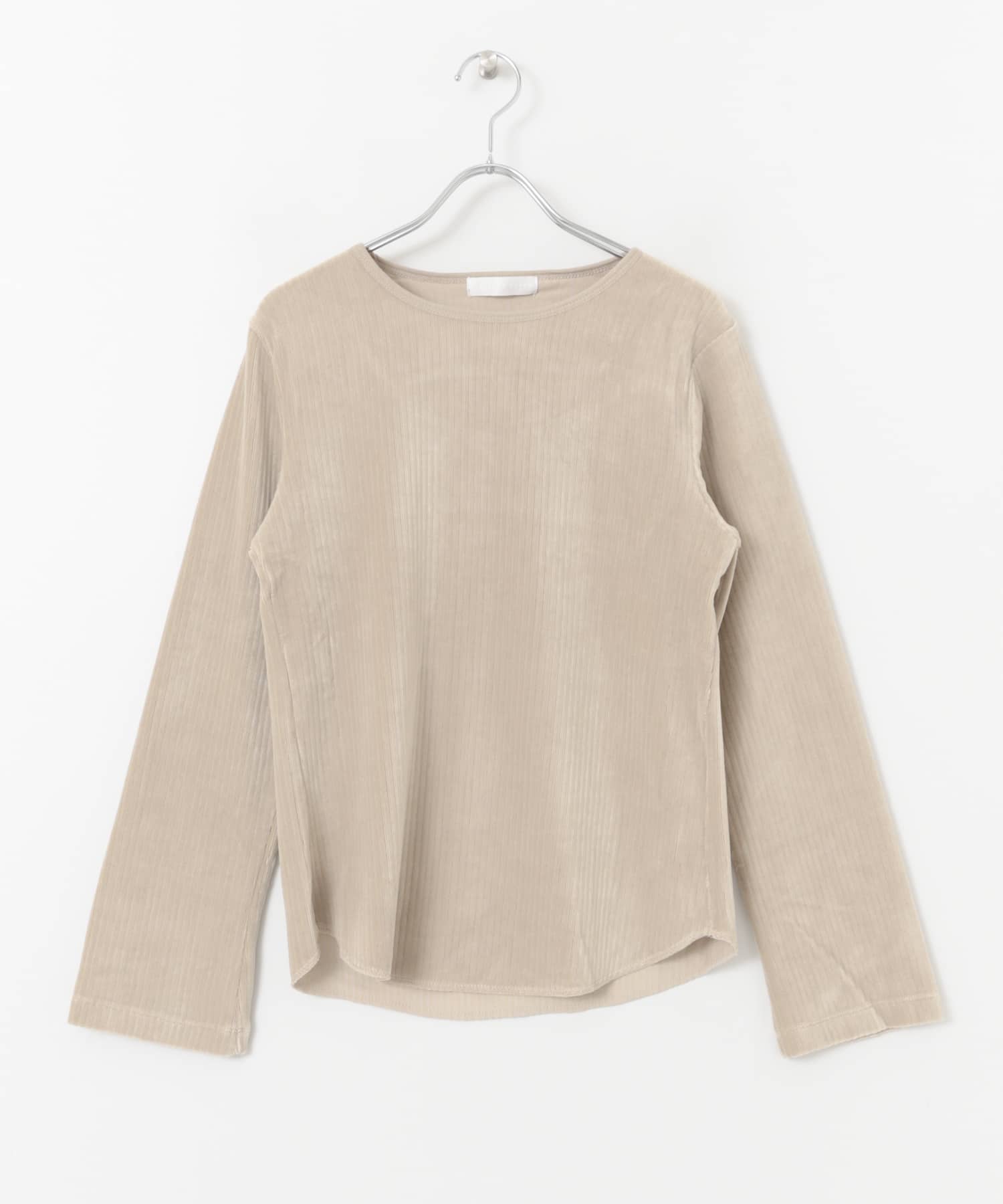 バックコンシャスカットコーデュロイトップ GREIGE FREE