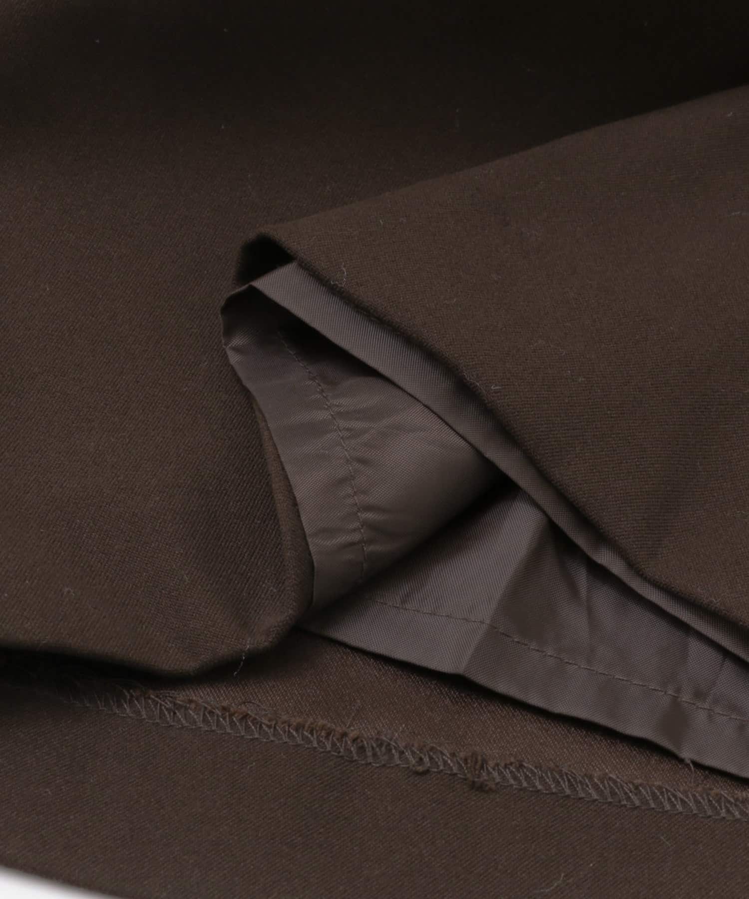 サスペンダーツキワイドパンツ BROWN S