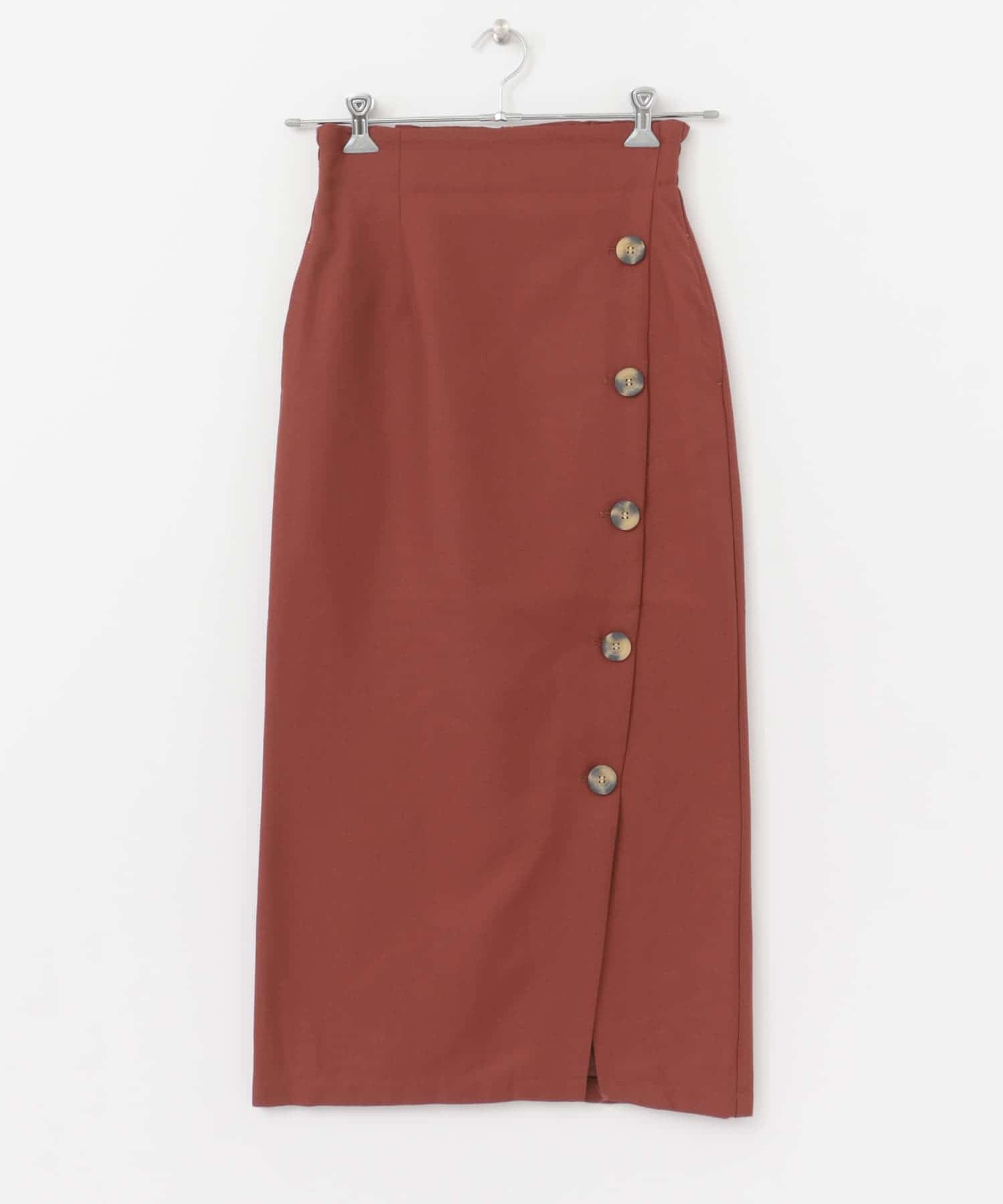 ボタンディティールスカート