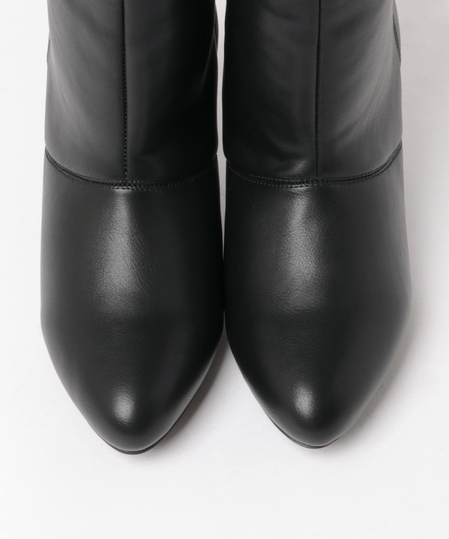 ルーズシルエットポインテッドロングブーツ BLACK S