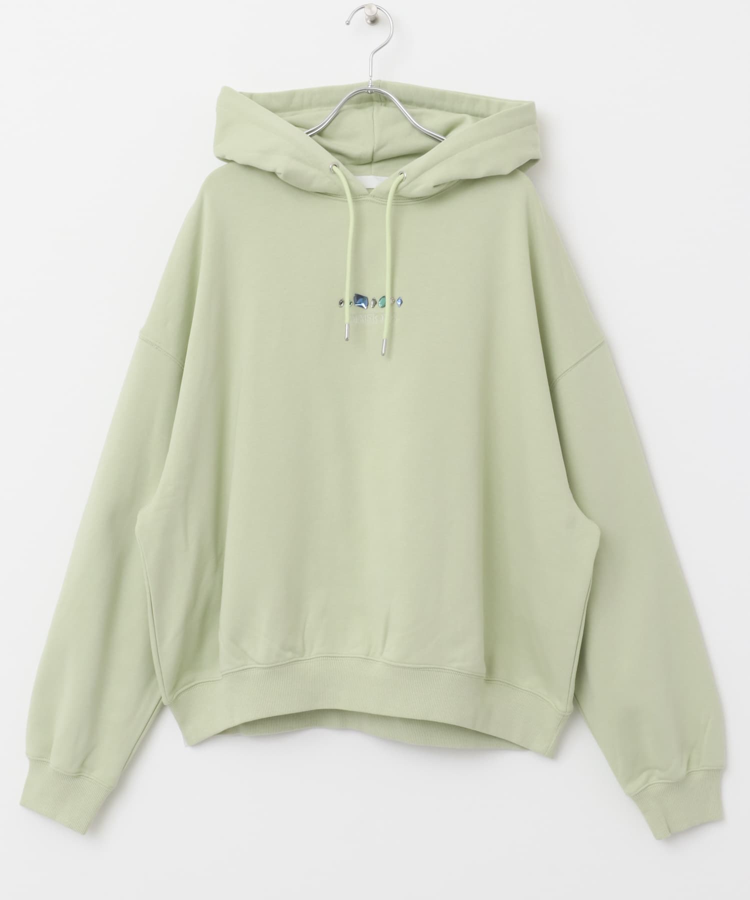 Gem Stone Cropped Hoodie MINT M
