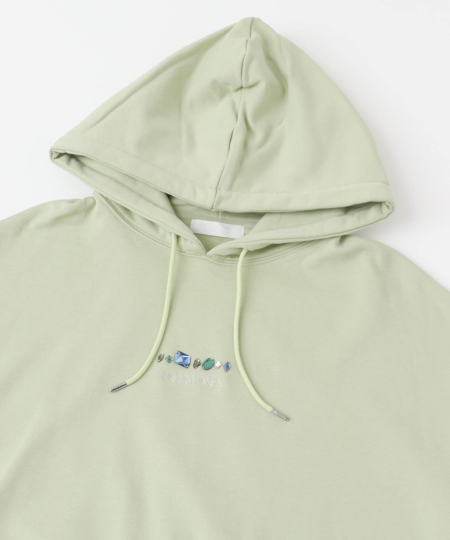 Gem Stone Cropped Hoodie MINT M