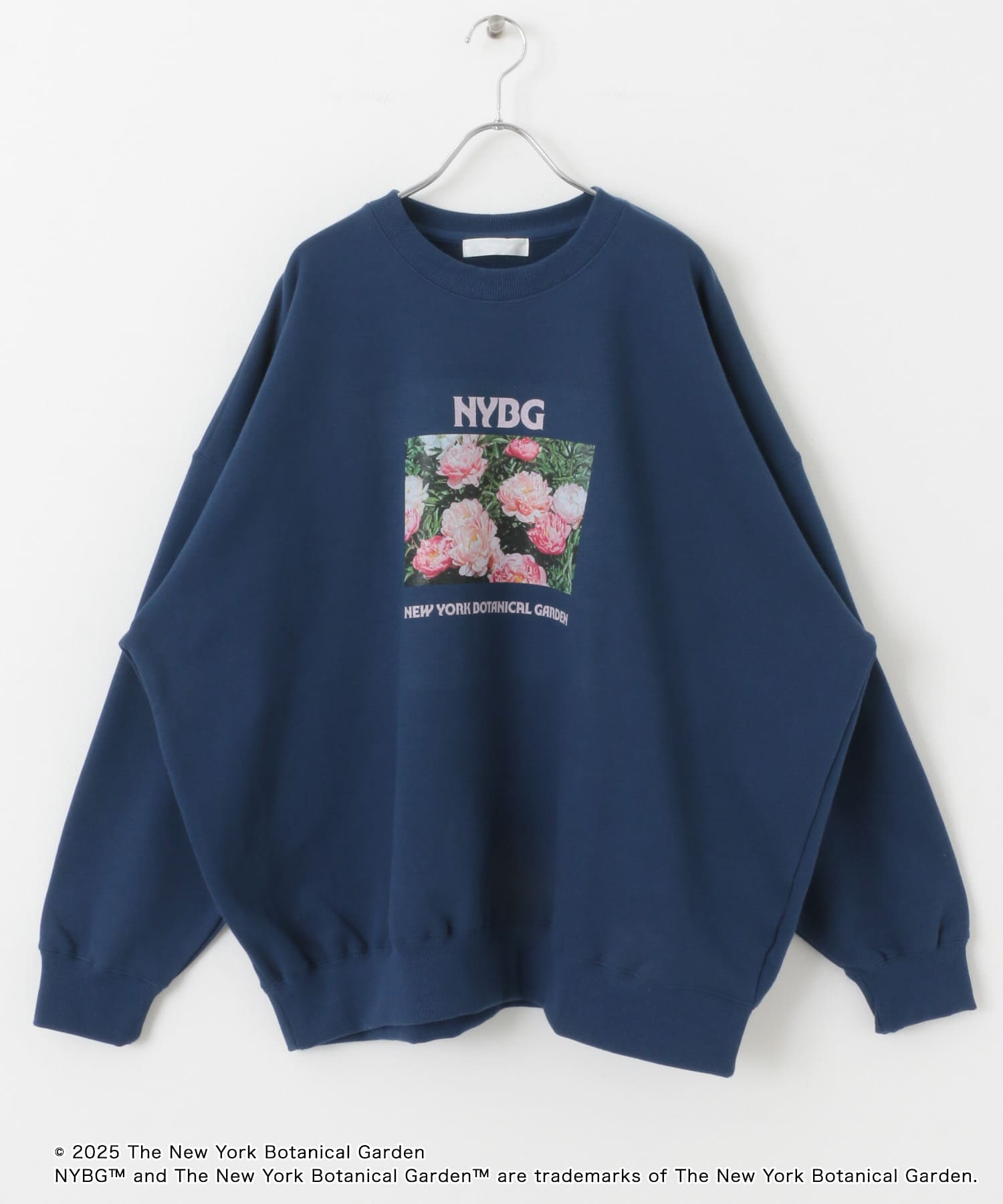 NYBG　クルーネックルーズスウェットB BLUE M