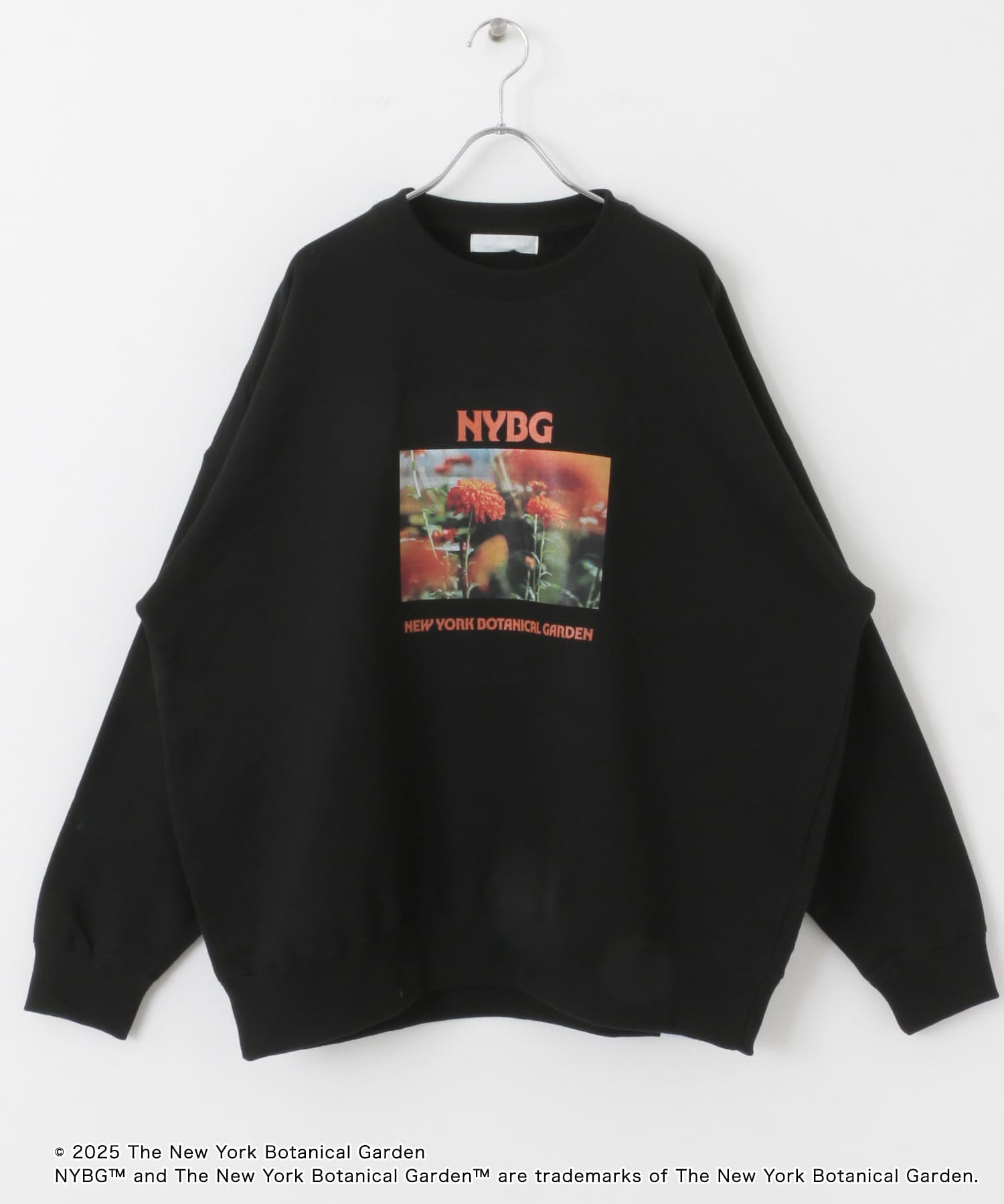 NYBG　クルーネックルーズスウェットB BLACK M