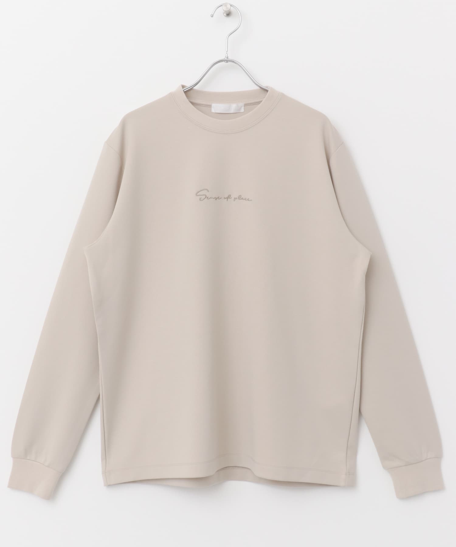 『ユニセックス』シシュウポンチロングTシャツ GRE×GRE M