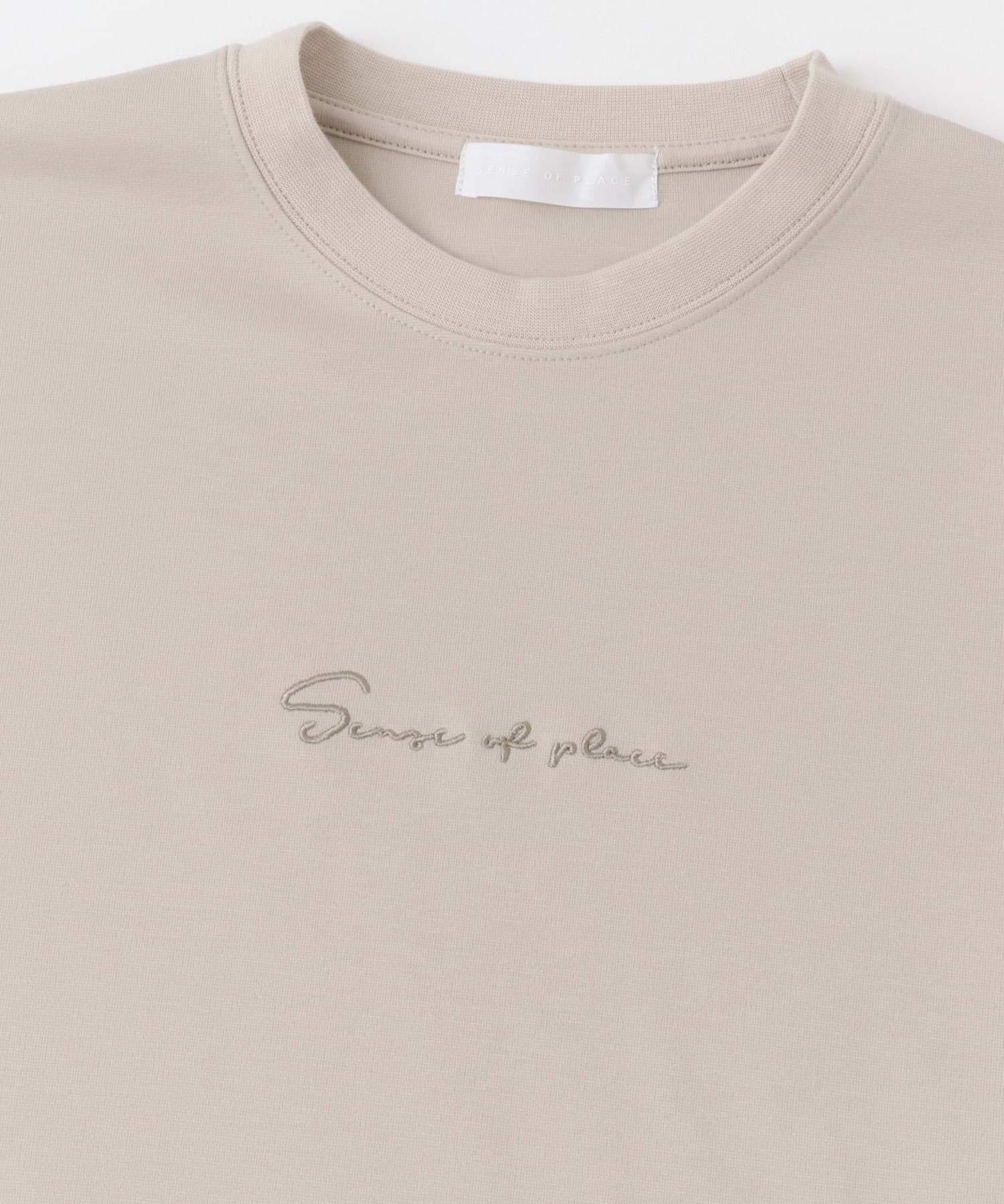 『ユニセックス』シシュウポンチロングTシャツ GRE×GRE M