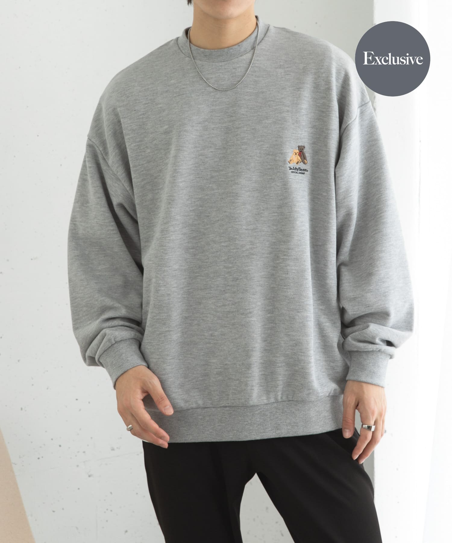 『別注』TeddyBear×SENSE OF PLACE　クルーネックスウェット