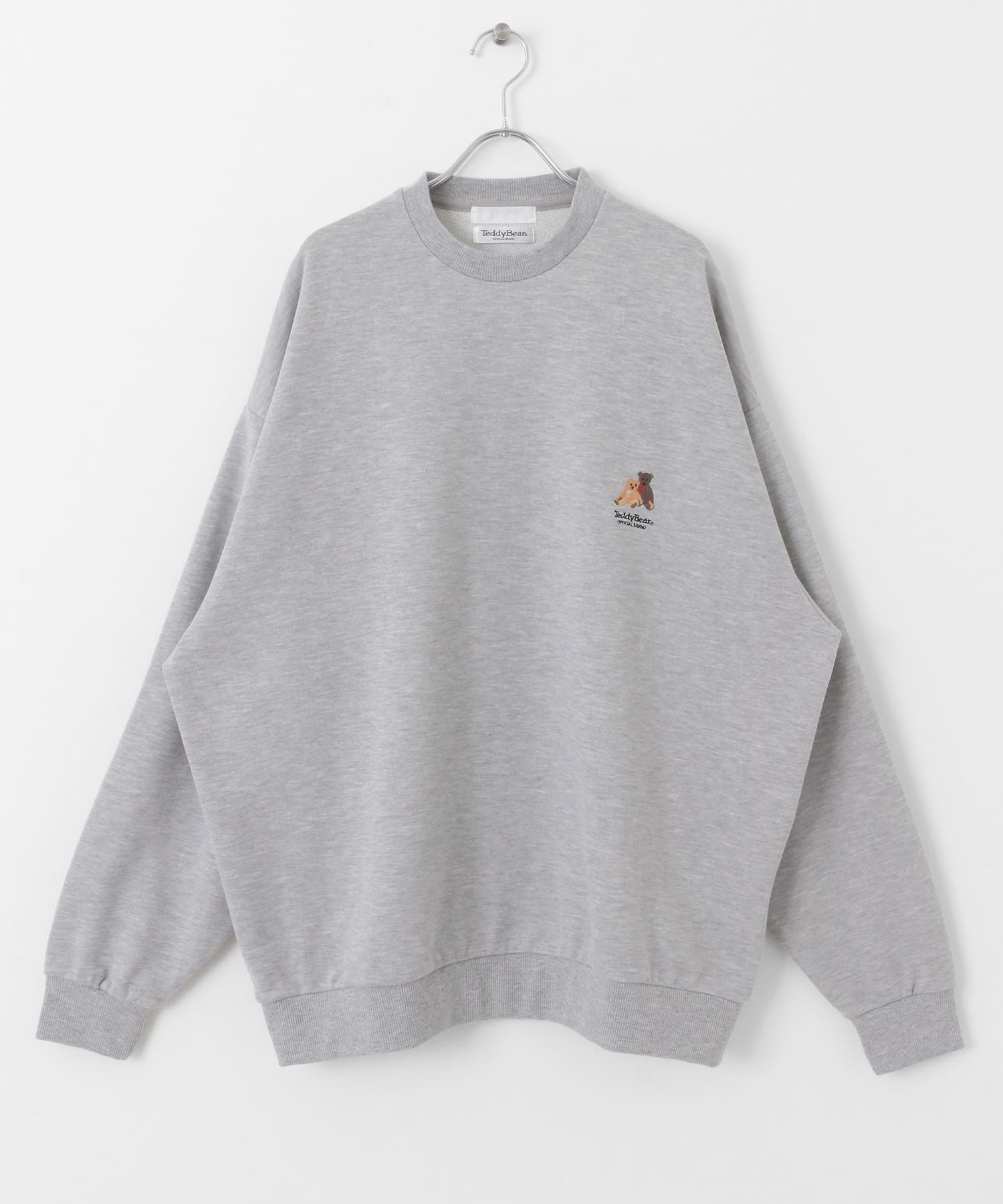 『別注』TeddyBear×SENSE OF PLACE　クルーネックスウェット GRAY M