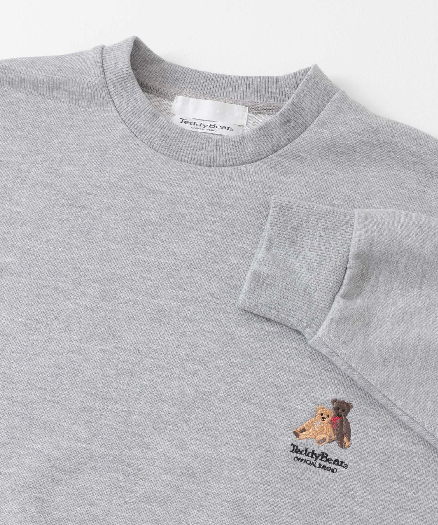 『別注』TeddyBear×SENSE OF PLACE　クルーネックスウェット GRAY M