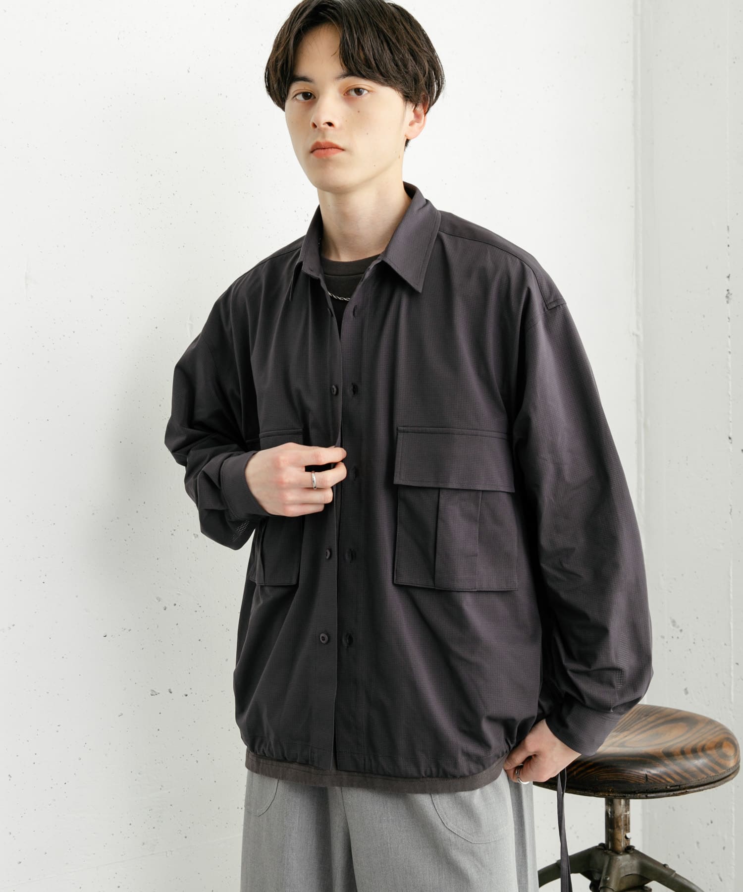 身長：173cm サイズ：L