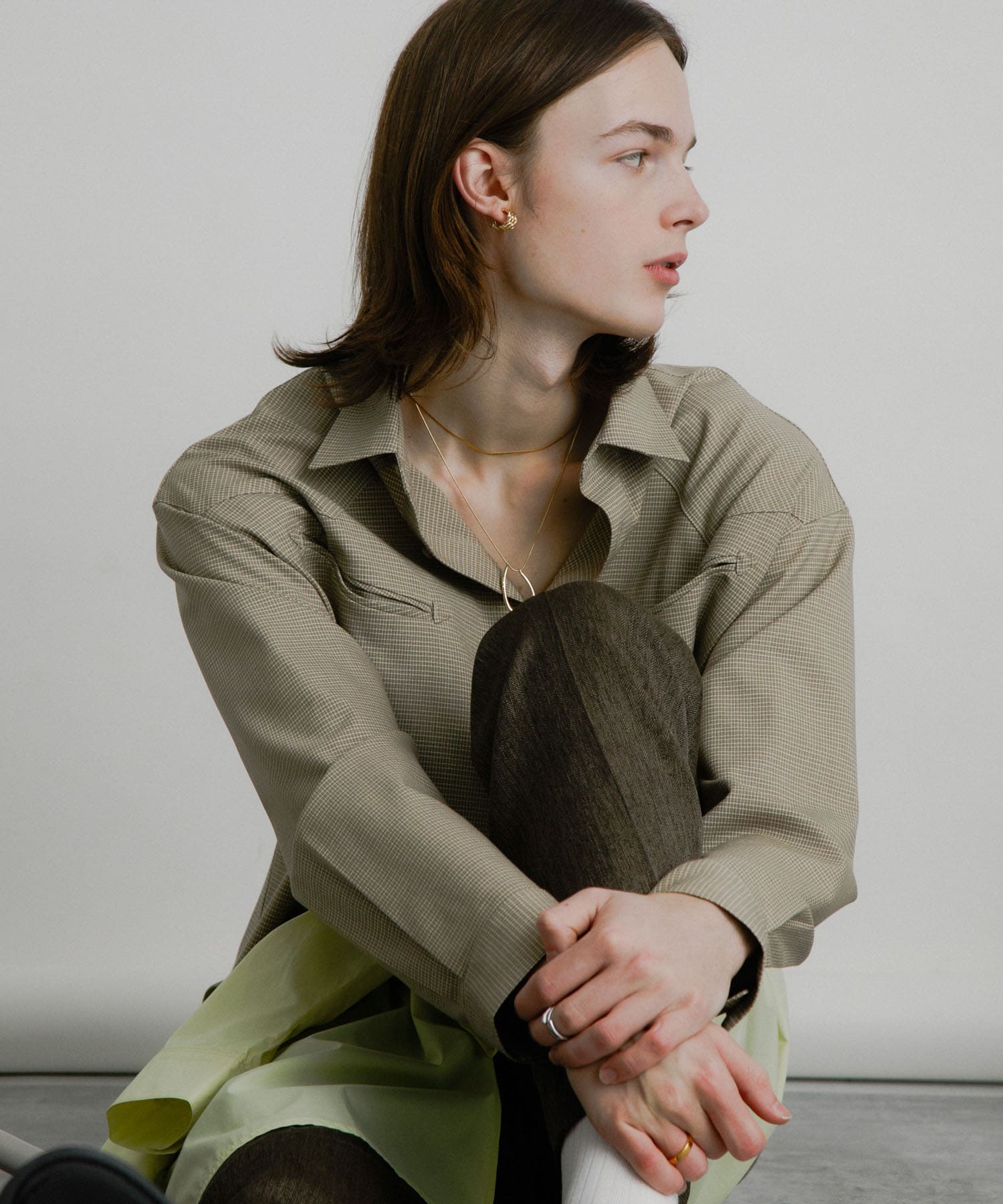 チェックウエスタンシャツ