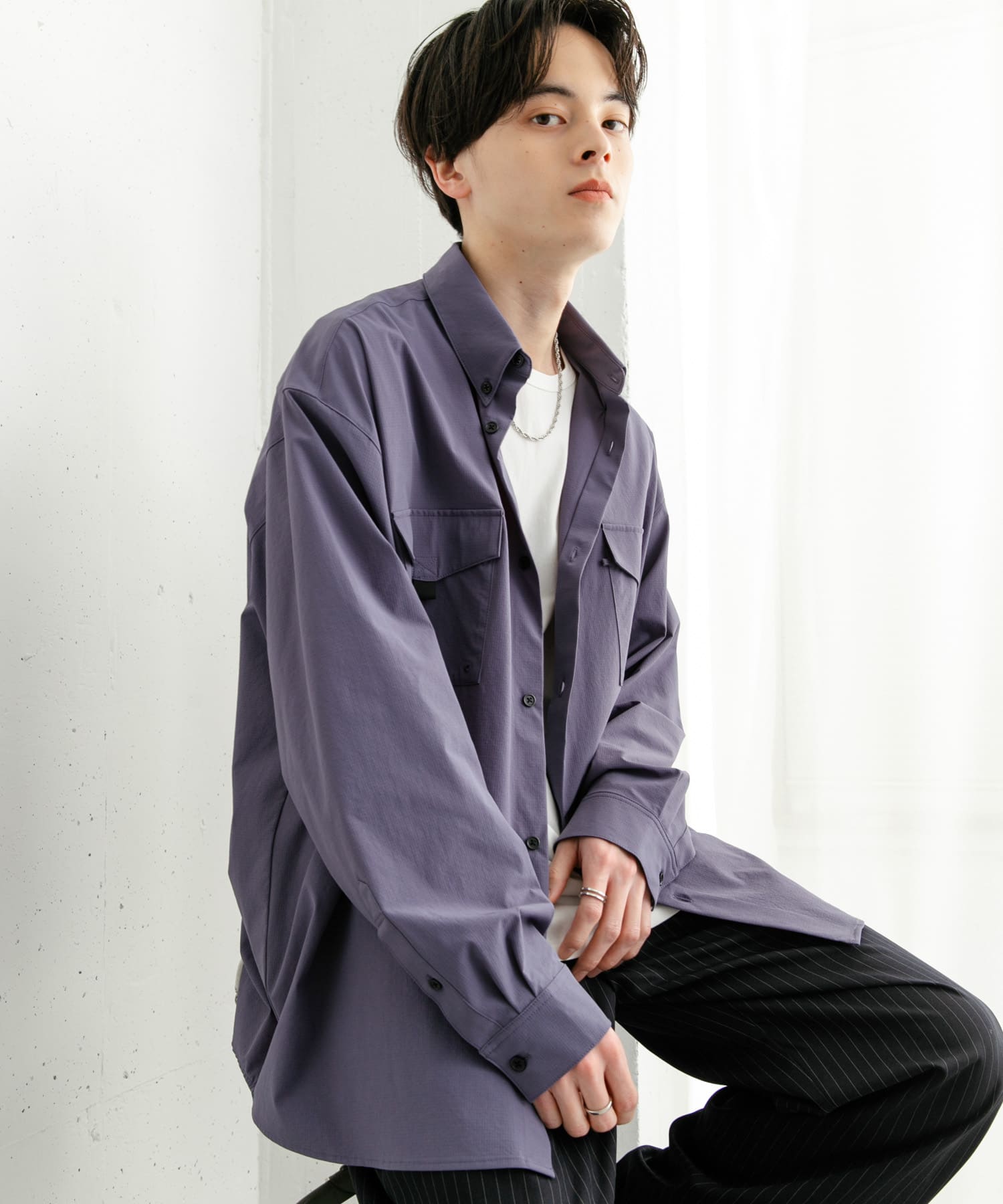 リップストップフィッシングシャツ