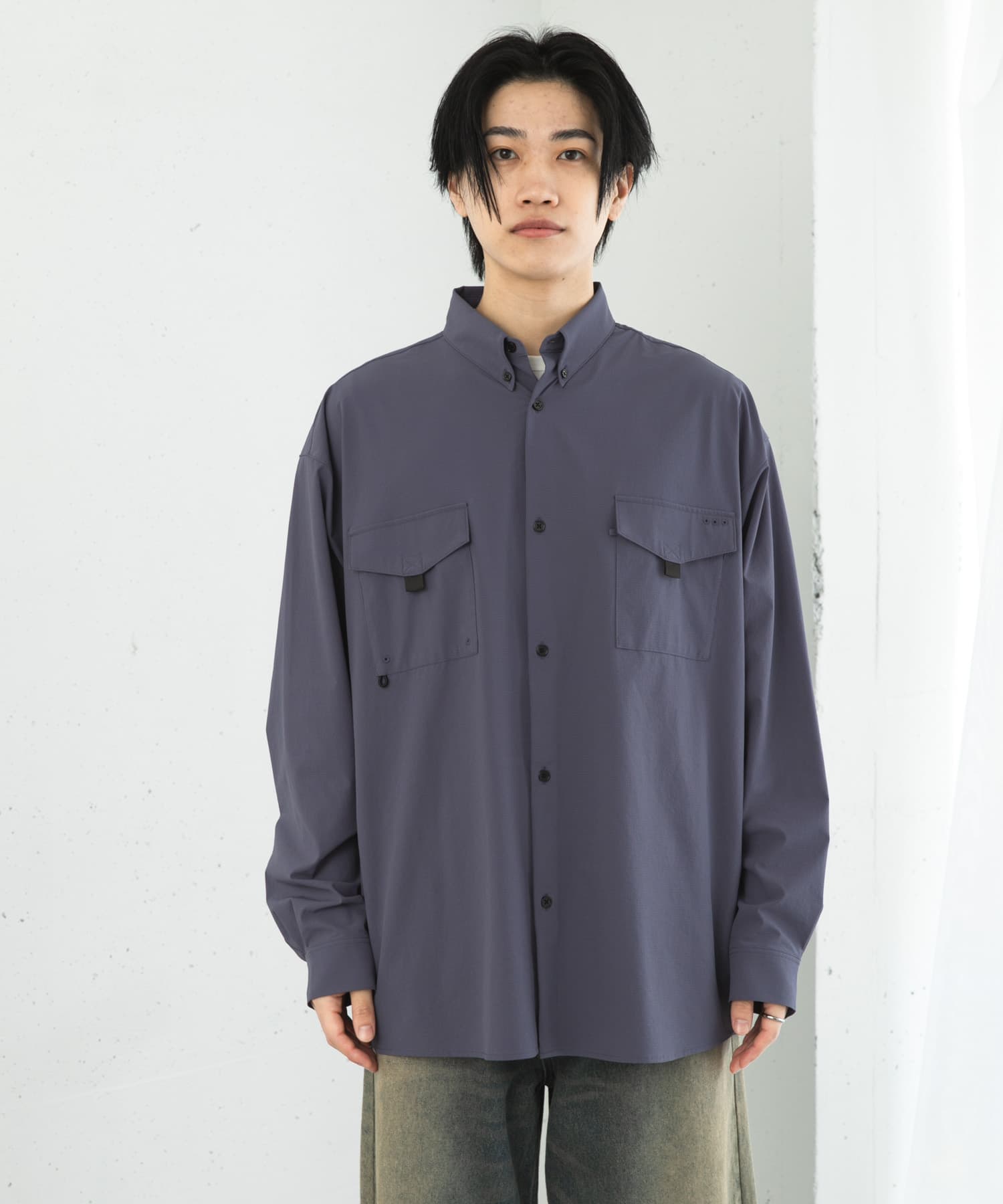 リップストップフィッシングシャツ(M IVORY): トップス｜URBAN