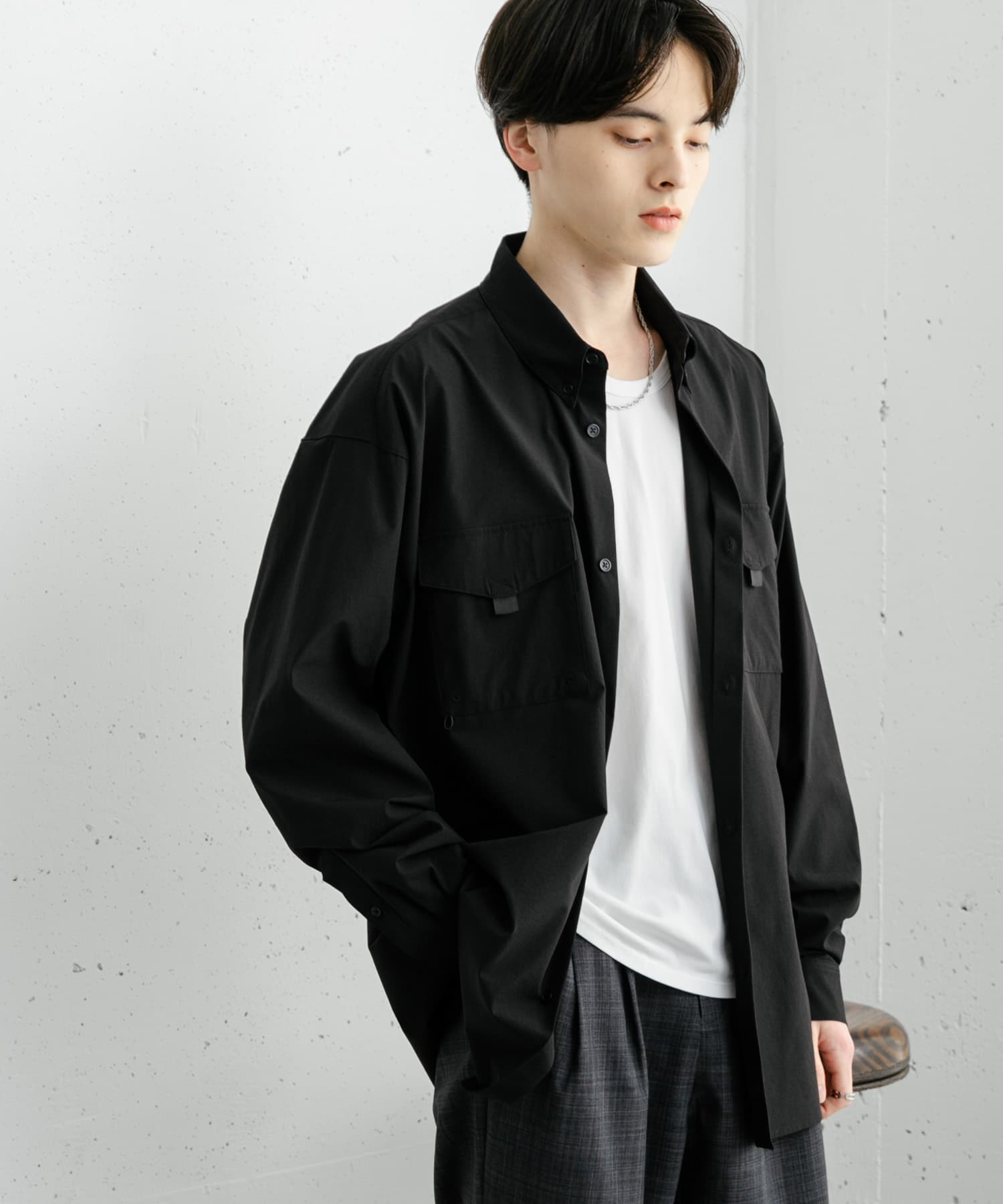 リップストップフィッシングシャツ(M IVORY): トップス｜URBAN