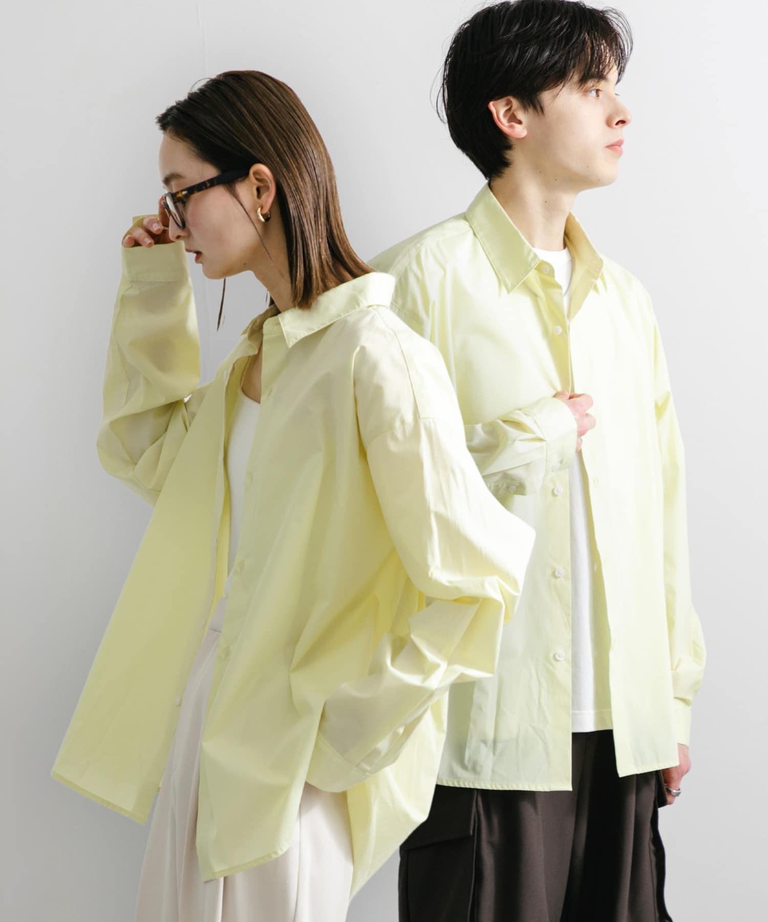 『ユニセックス』『イージーケア』コンフォートレギュラーカラーシャツ