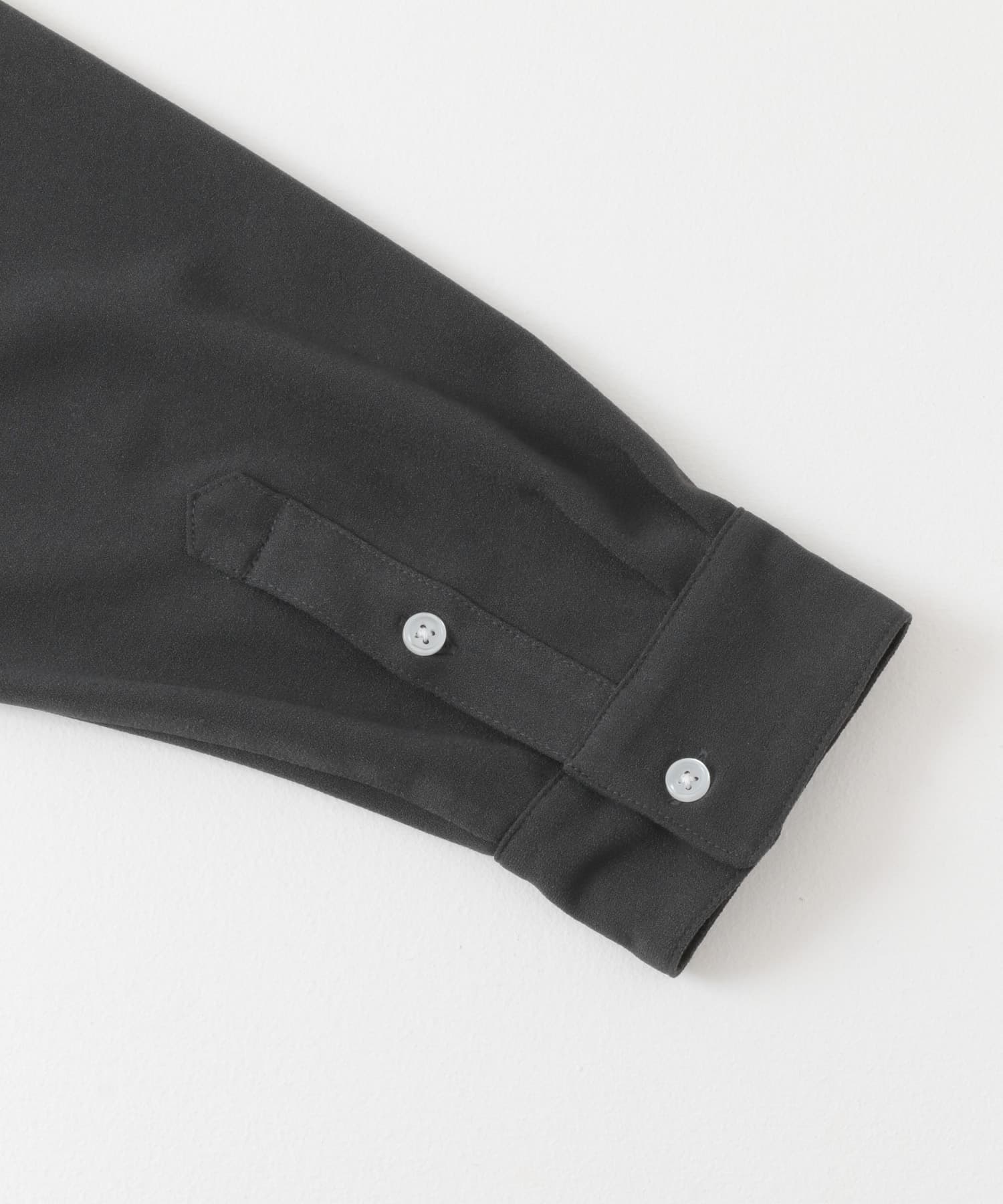『ユニセックス』アムンゼンバンドカラーシャツ CHARCOAL M