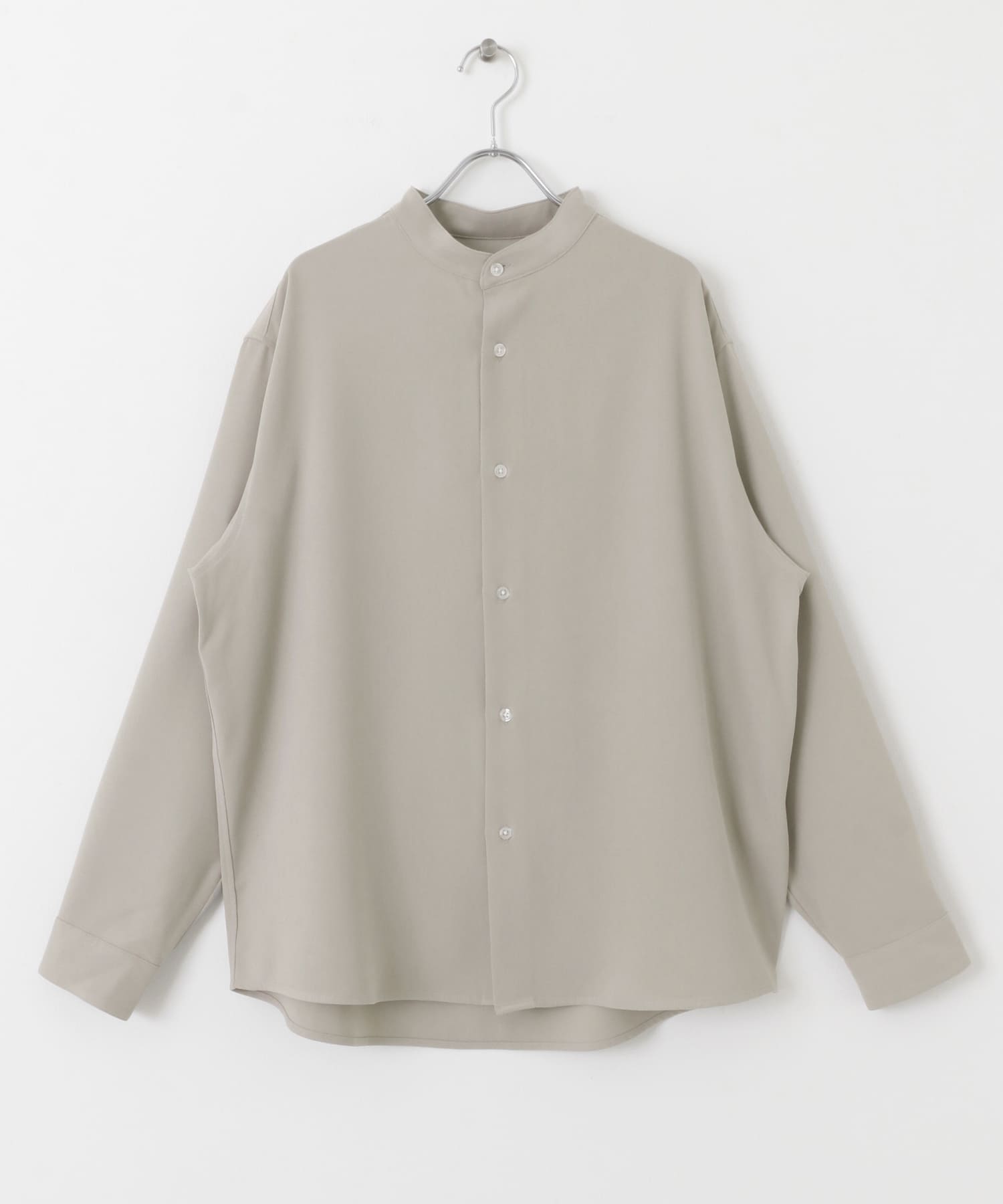『ユニセックス』アムンゼンバンドカラーシャツ L.GRAY M