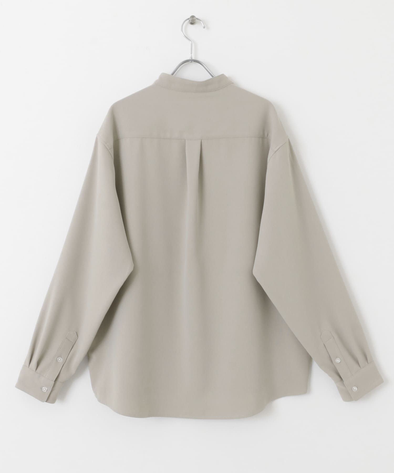 『ユニセックス』アムンゼンバンドカラーシャツ L.GRAY M