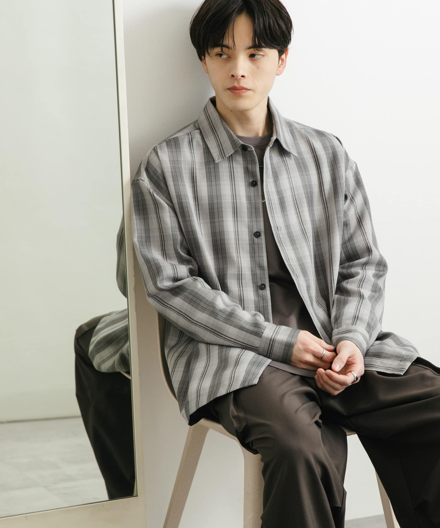 オンブレーチェックルーズシャツ オンブレチェックルーズシャツ(M NAVY): トップス｜URBAN RESEARCH公式