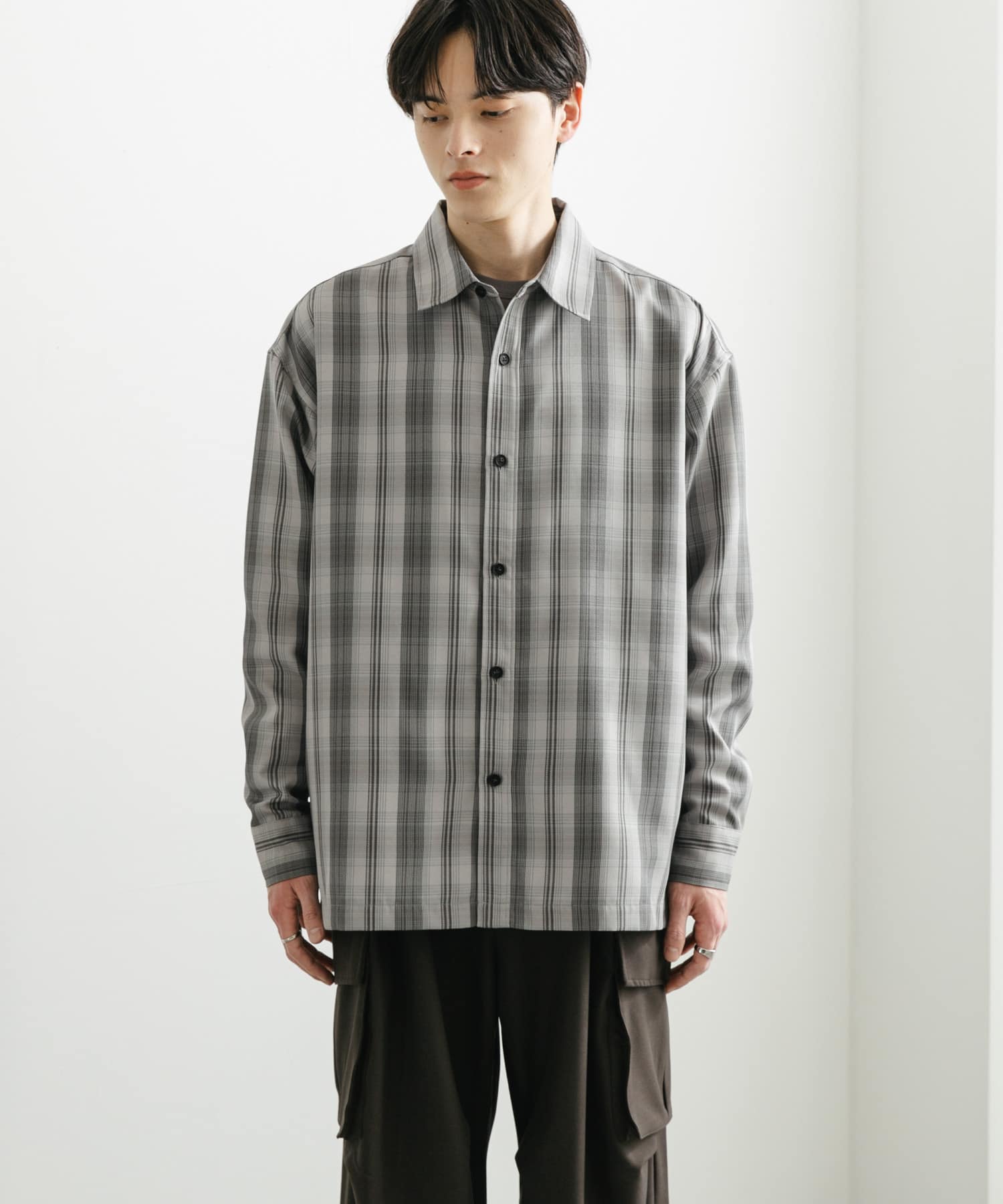 オンブレチェックルーズシャツ(M NAVY): トップス｜URBAN RESEARCH公式