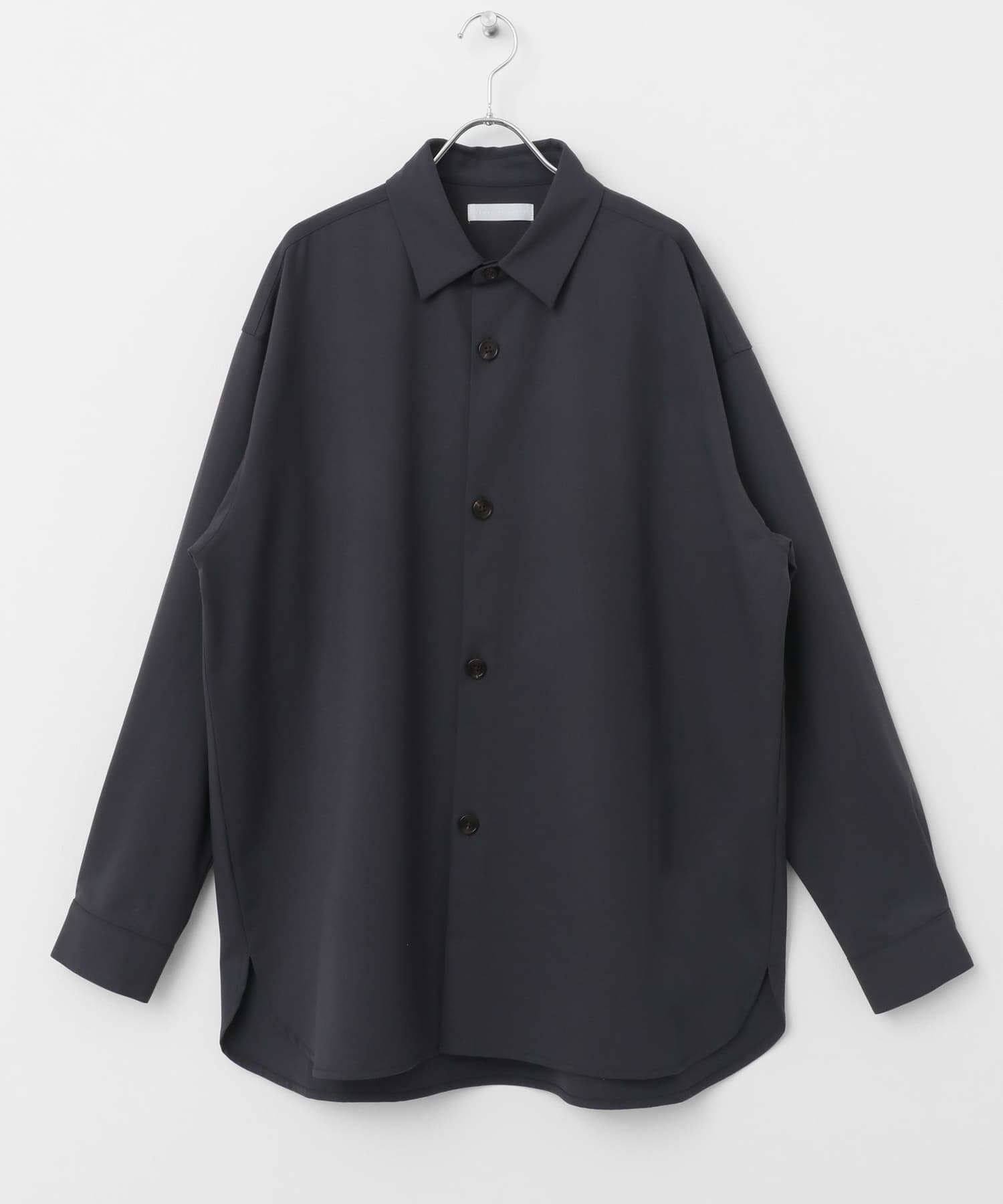『ユニセックス』『イージーケア』カラールーズシャツ CHARCOAL M