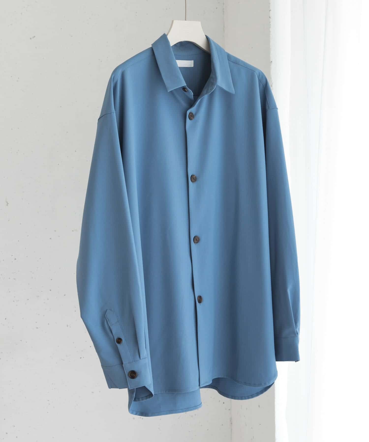 『ユニセックス』『イージーケア』カラールーズシャツ L.BLUE L