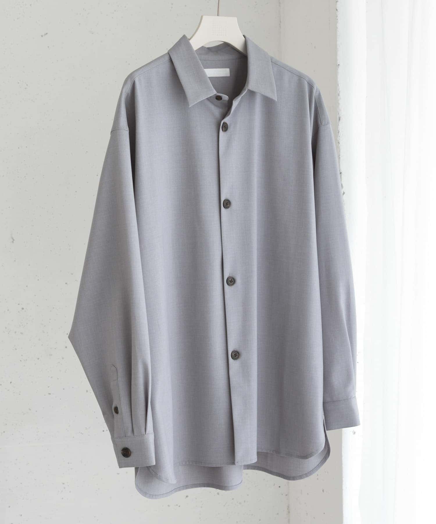 『ユニセックス』『イージーケア』カラールーズシャツ L.GRAY M