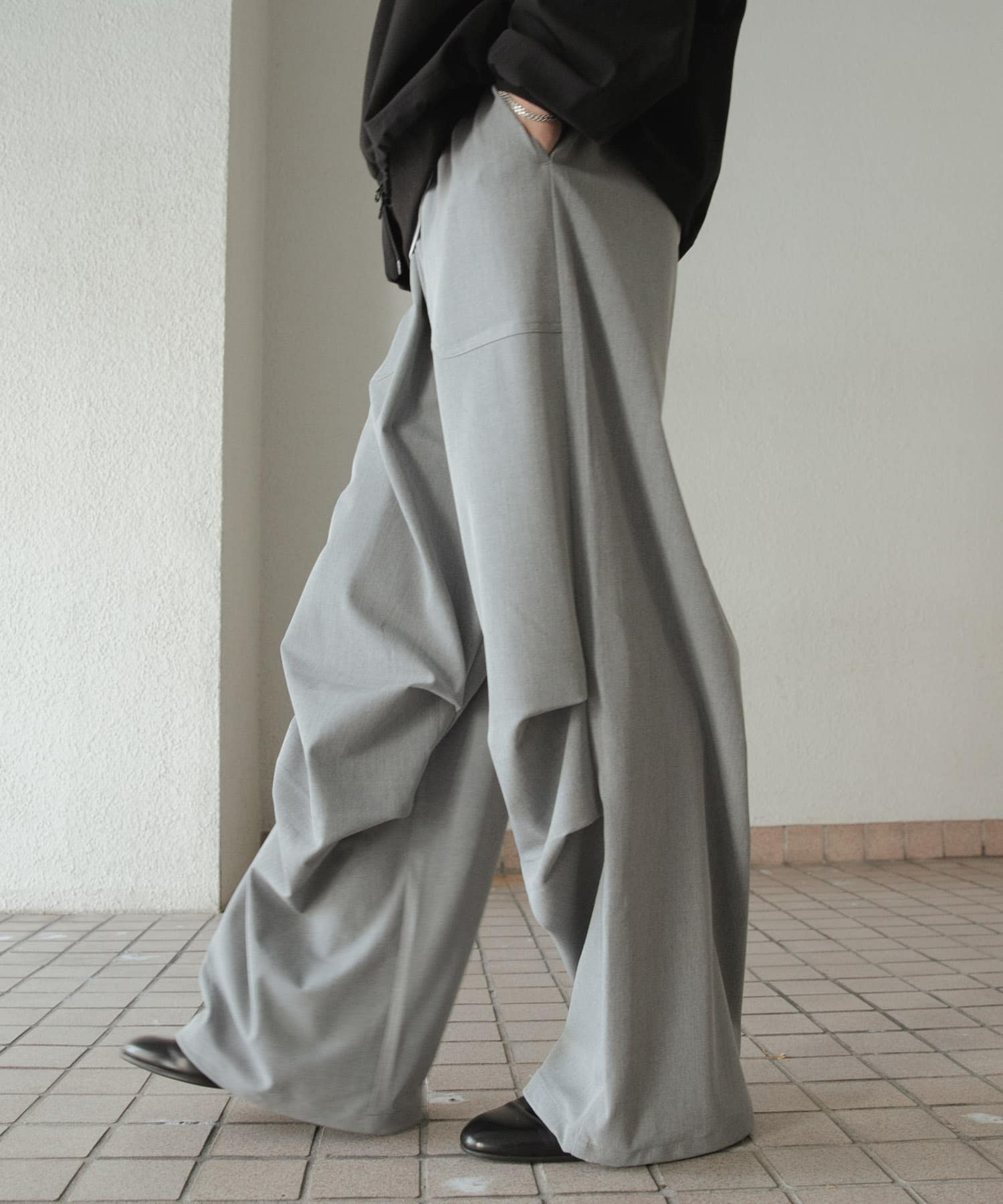 MACHATT パラシュートパンツ グレー MACHATT パラシュートパンツ グレー MACHATT パラシュートパンツ