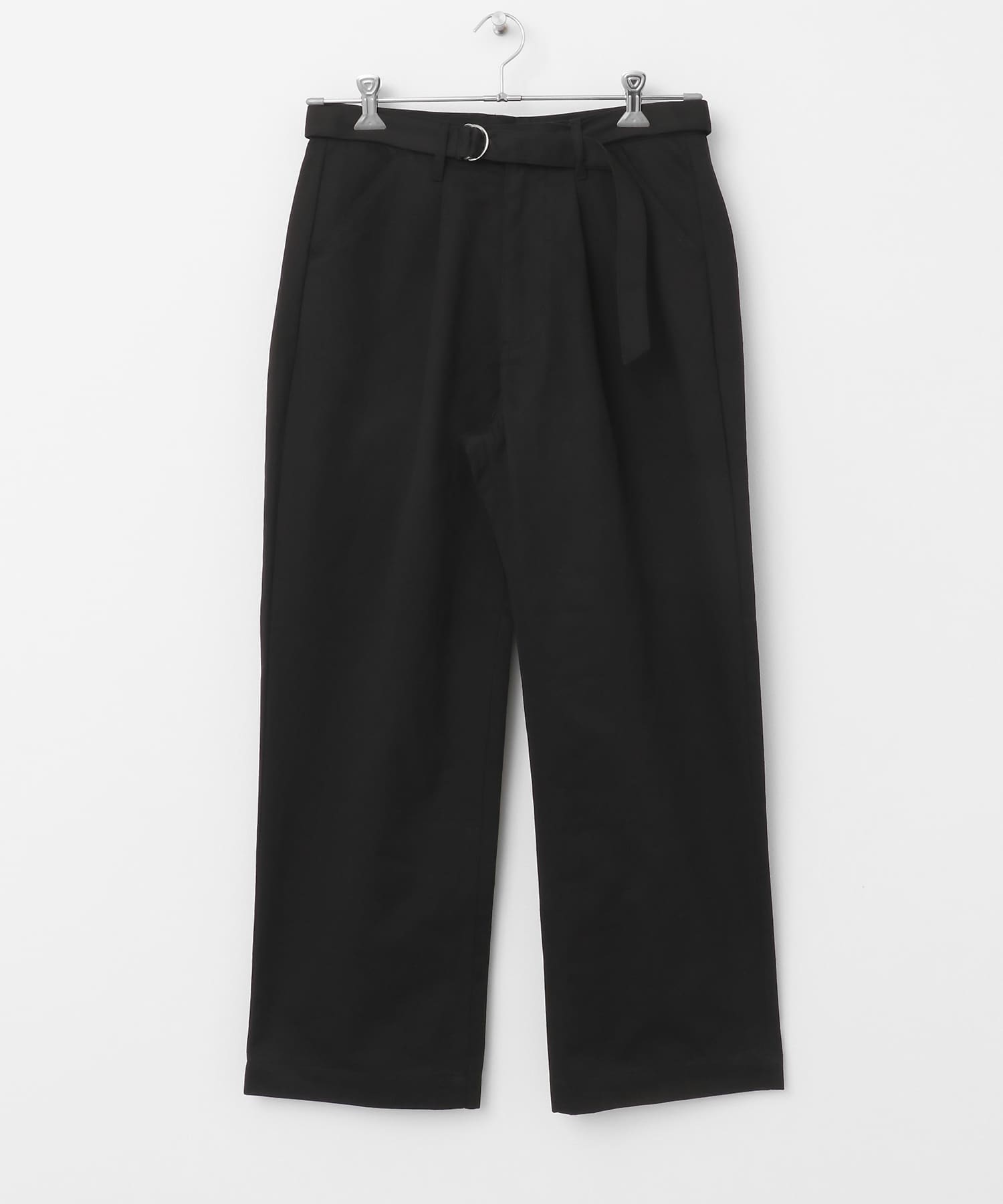 アソートベルテッドストレートパンツ BLACK M