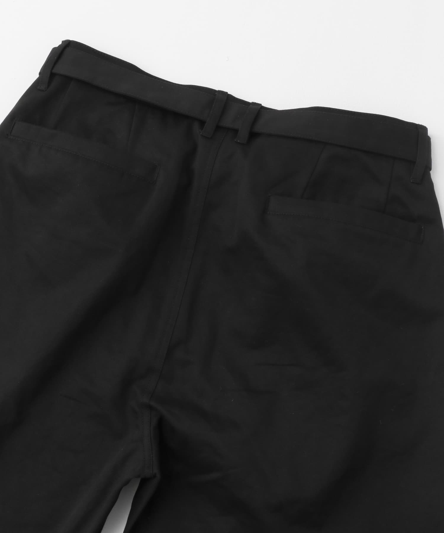 アソートベルテッドストレートパンツ BLACK M