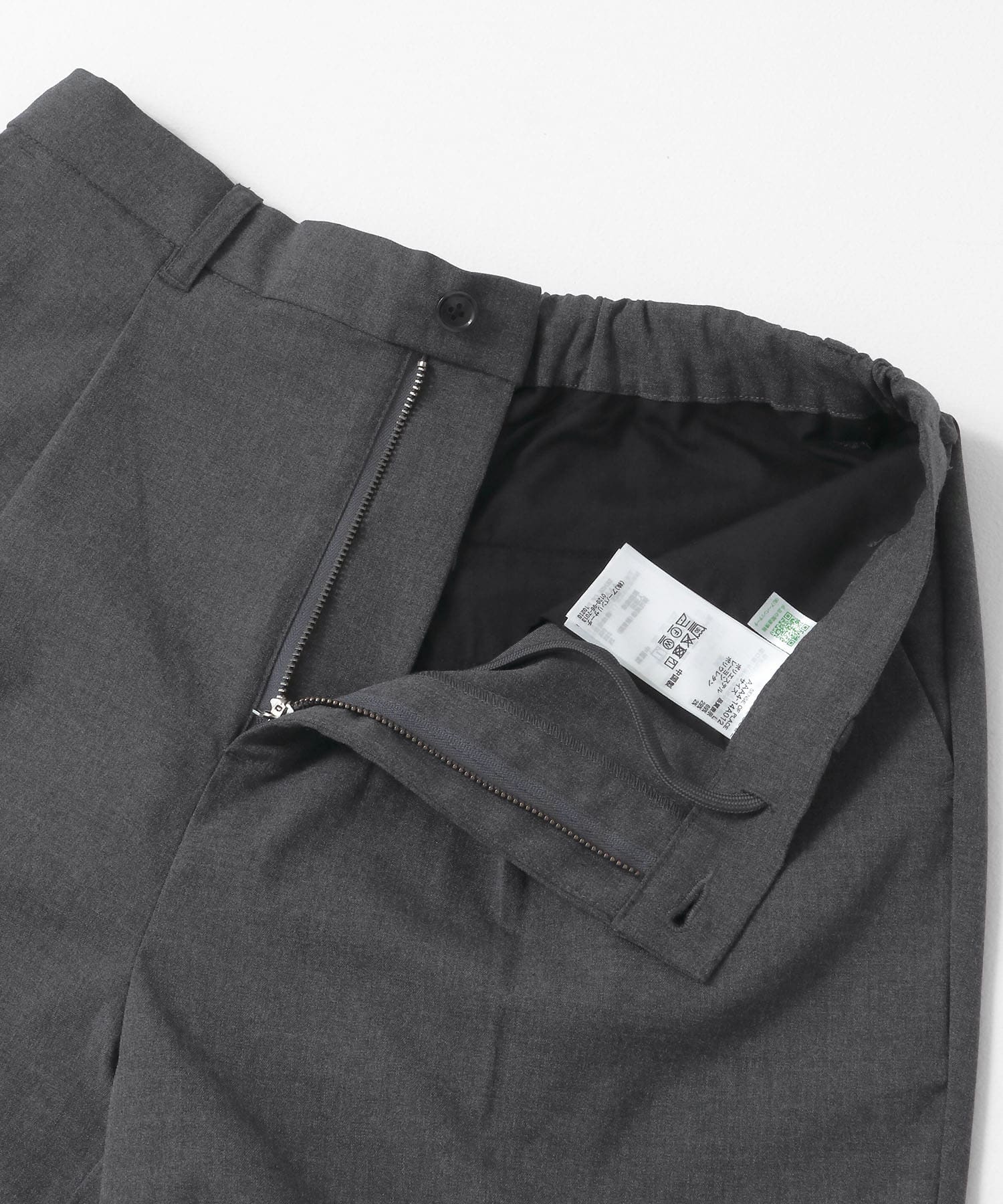 『セットアップ対応』 CARREMANストレートスラックス CHARCOAL M