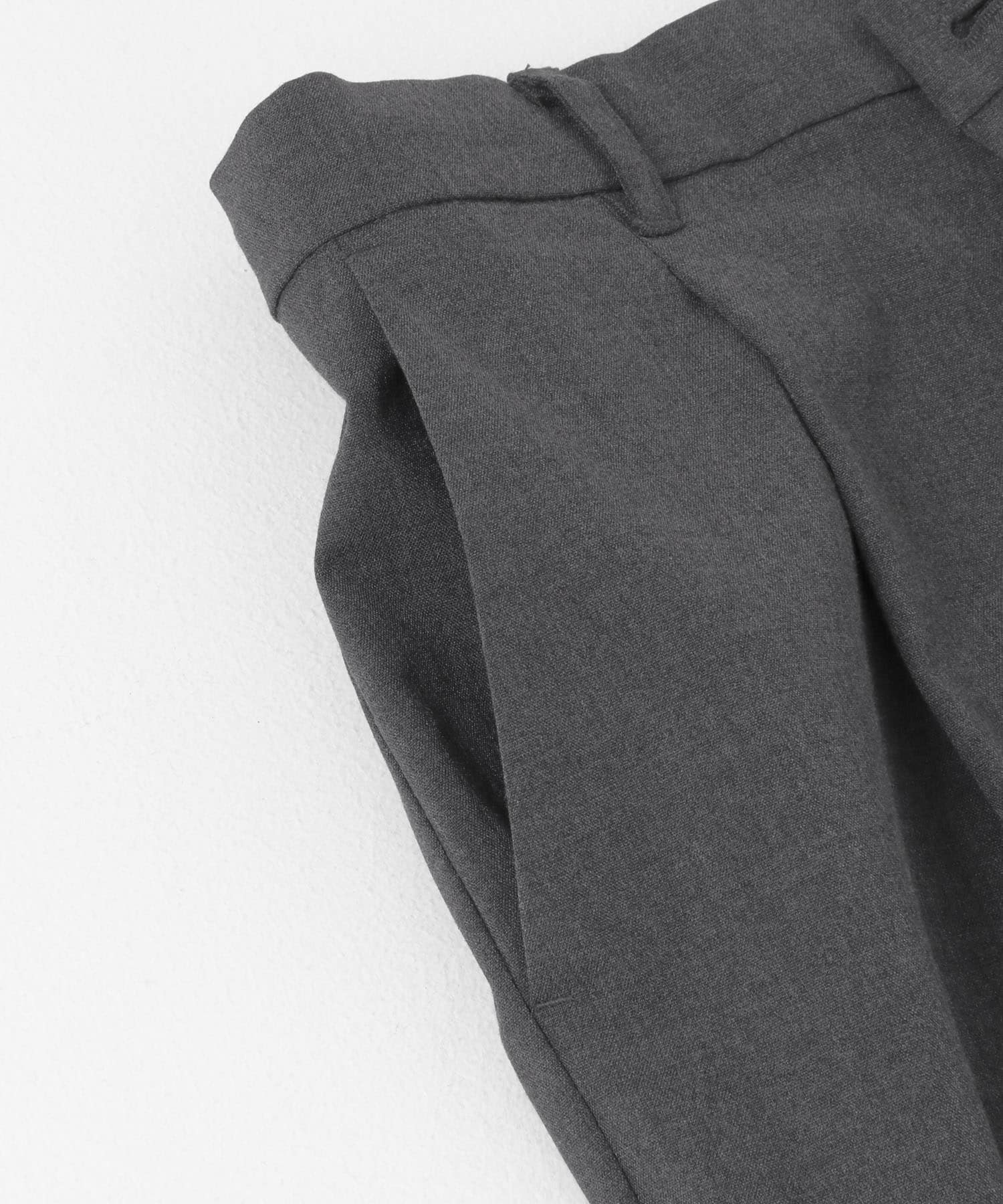 『セットアップ対応』 CARREMANストレートスラックス CHARCOAL M
