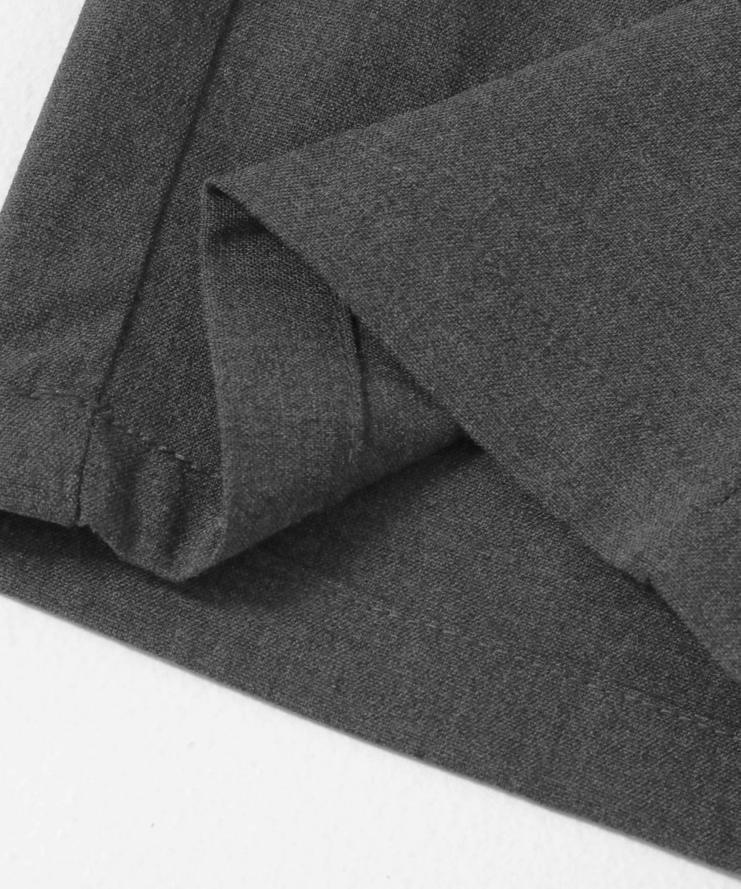 『セットアップ対応』 CARREMANストレートスラックス CHARCOAL M