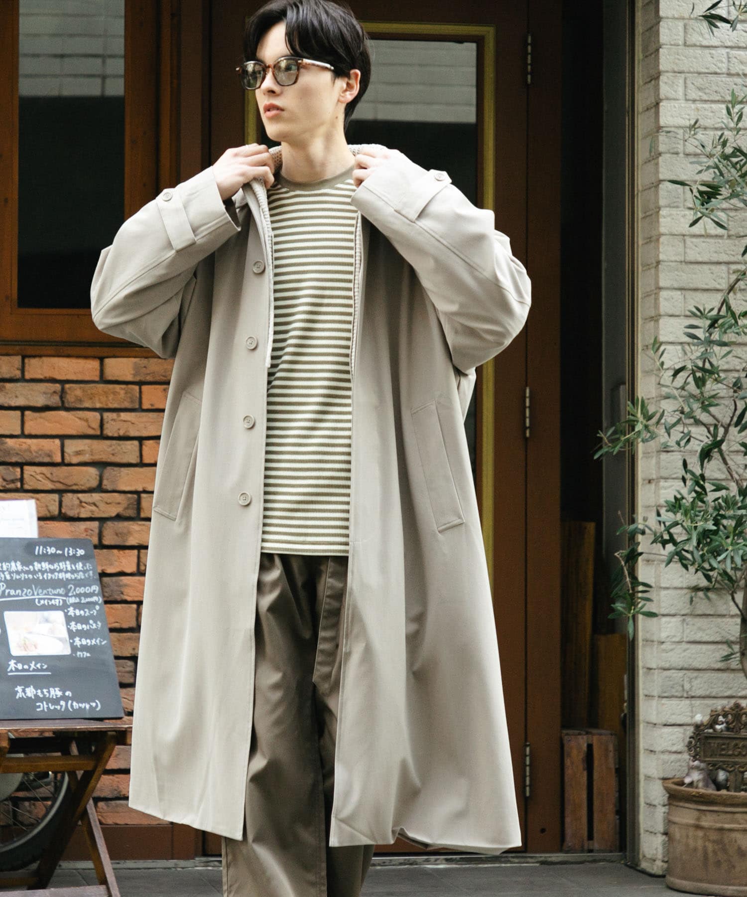 身長：173cm サイズ：L
