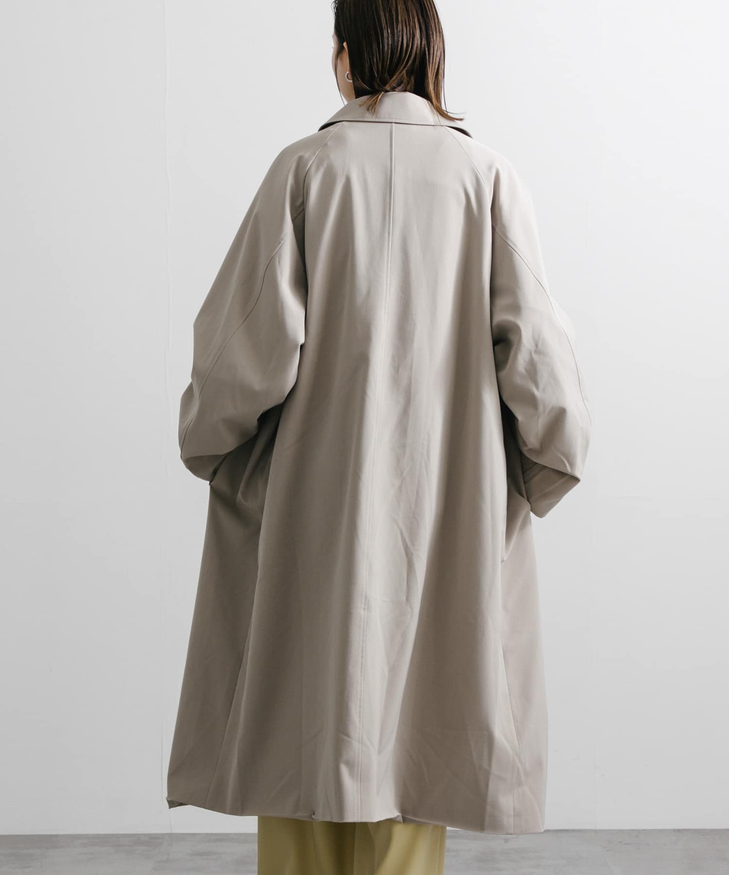 『ユニセックス』バルマカーンロングコート BEIGE L