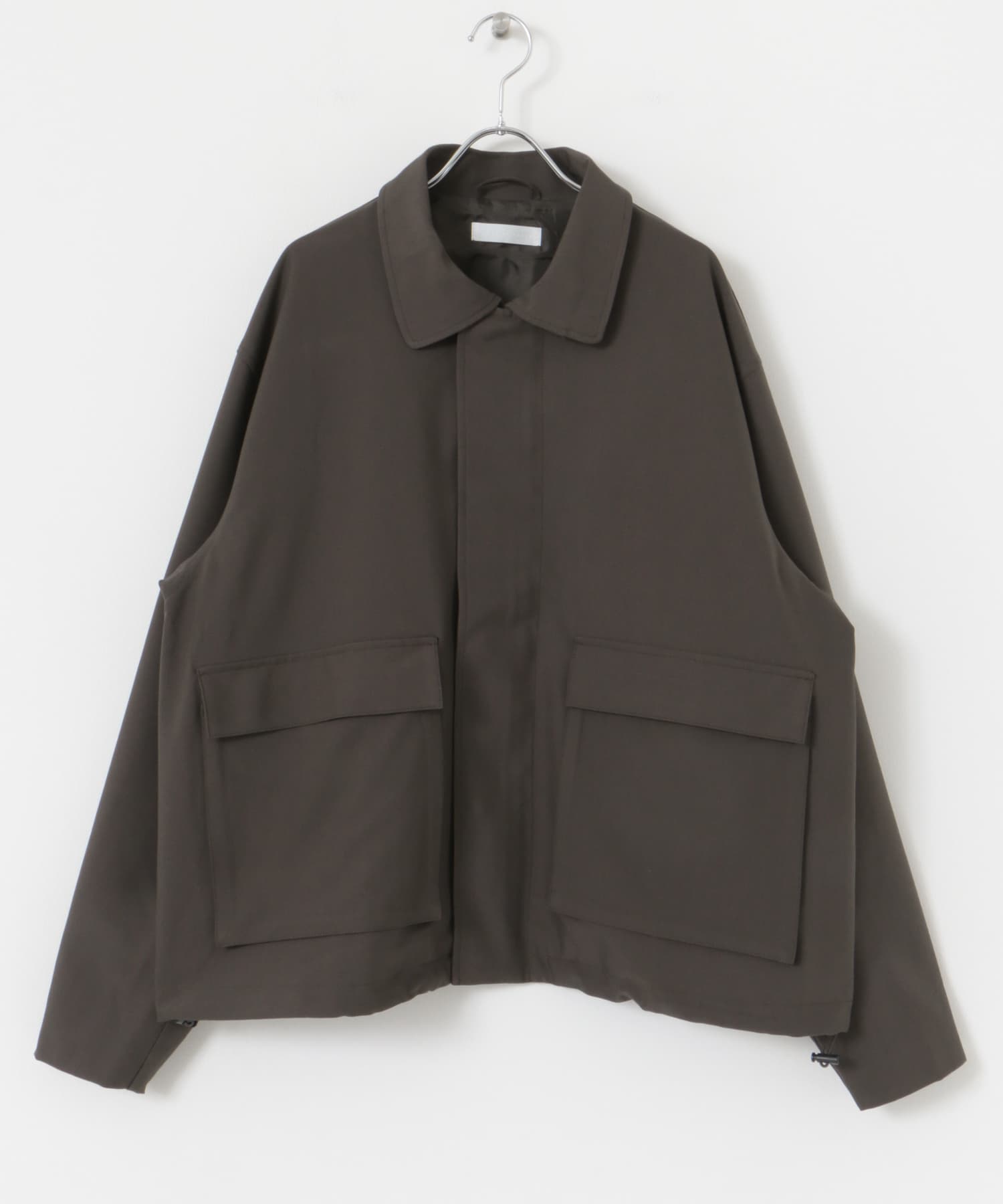 『セットアップ対応』ダブルポケットドローコードブルゾン BROWN M