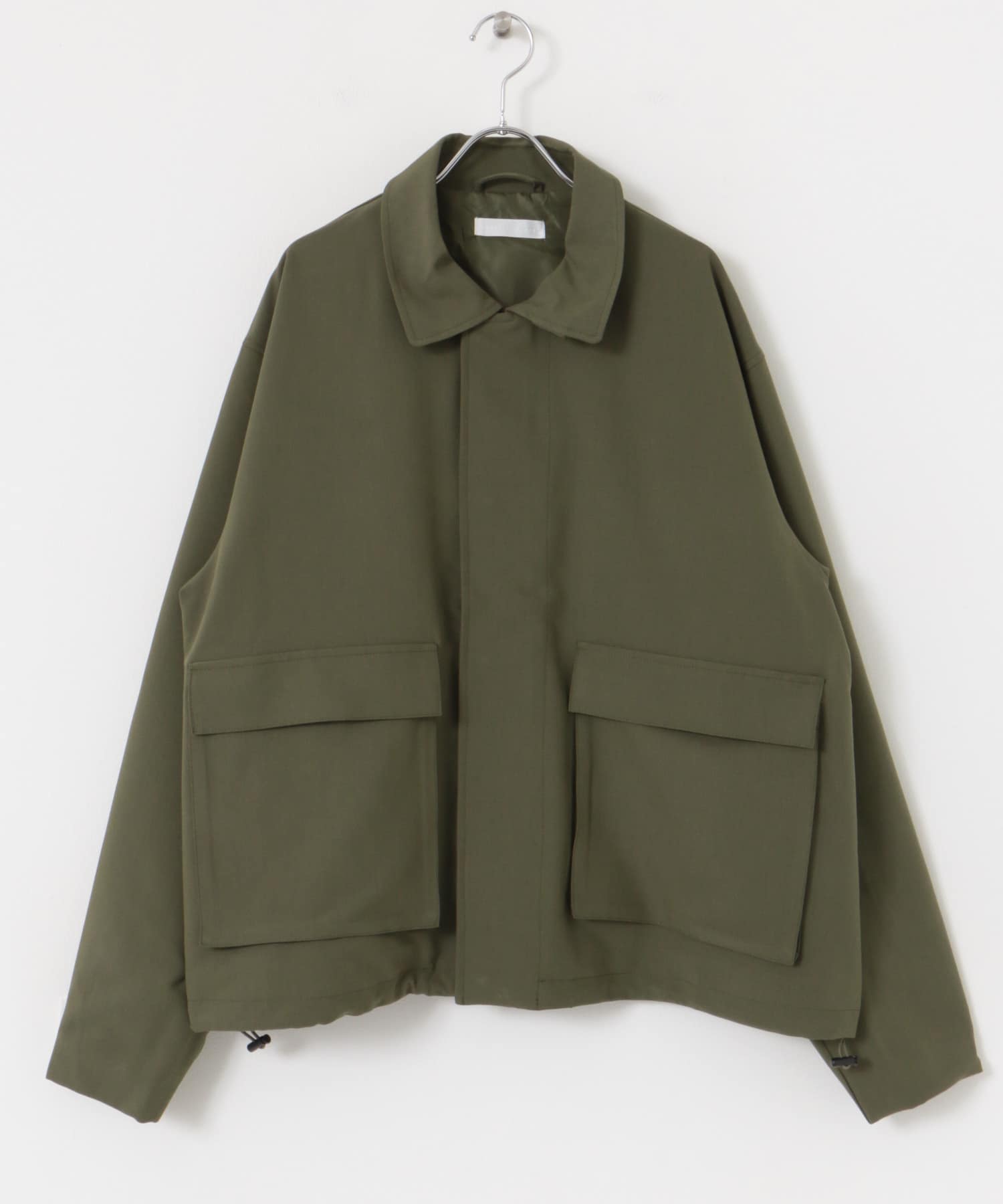 『セットアップ対応』ダブルポケットドローコードブルゾン KHAKI M
