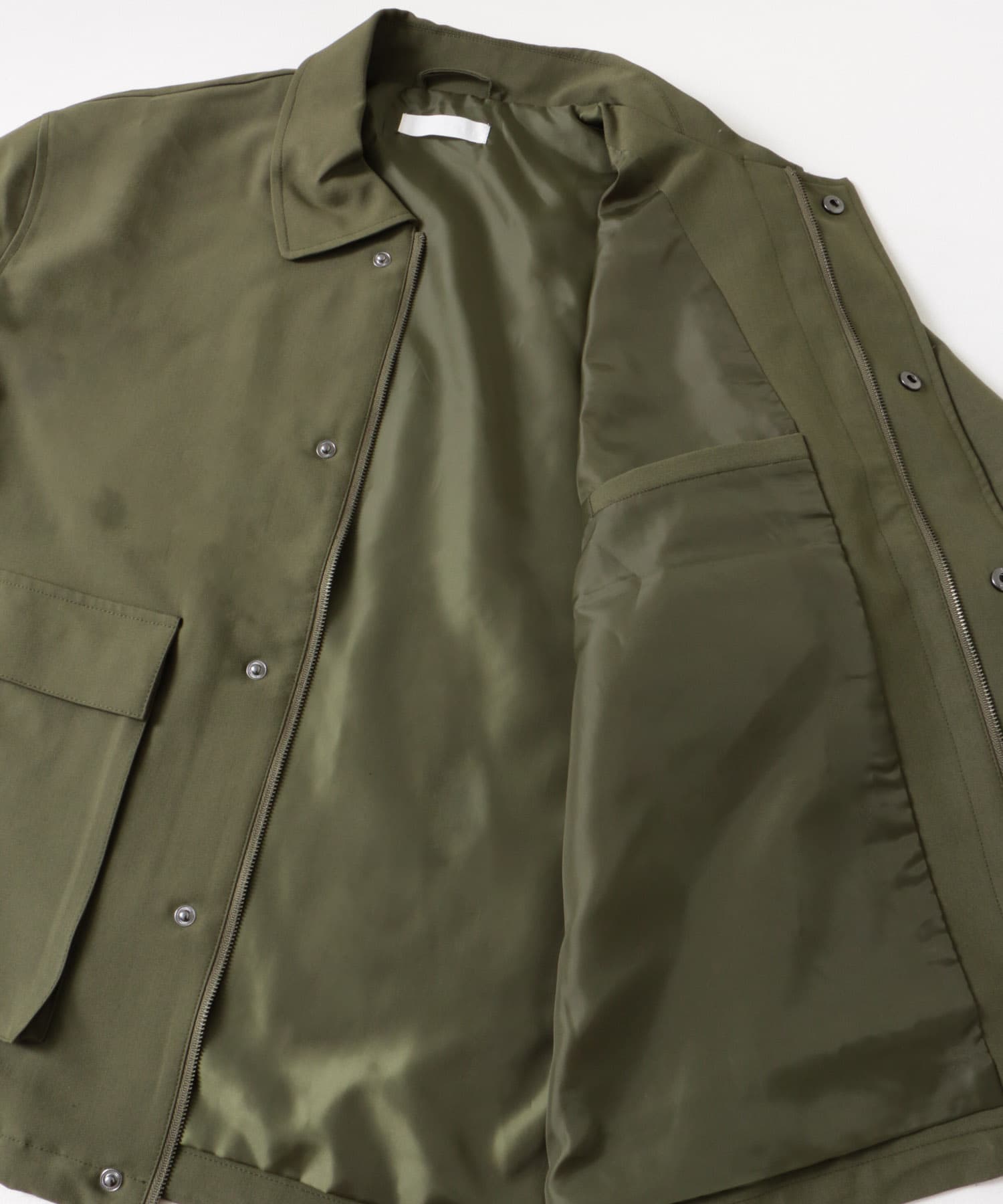『セットアップ対応』ダブルポケットドローコードブルゾン KHAKI M