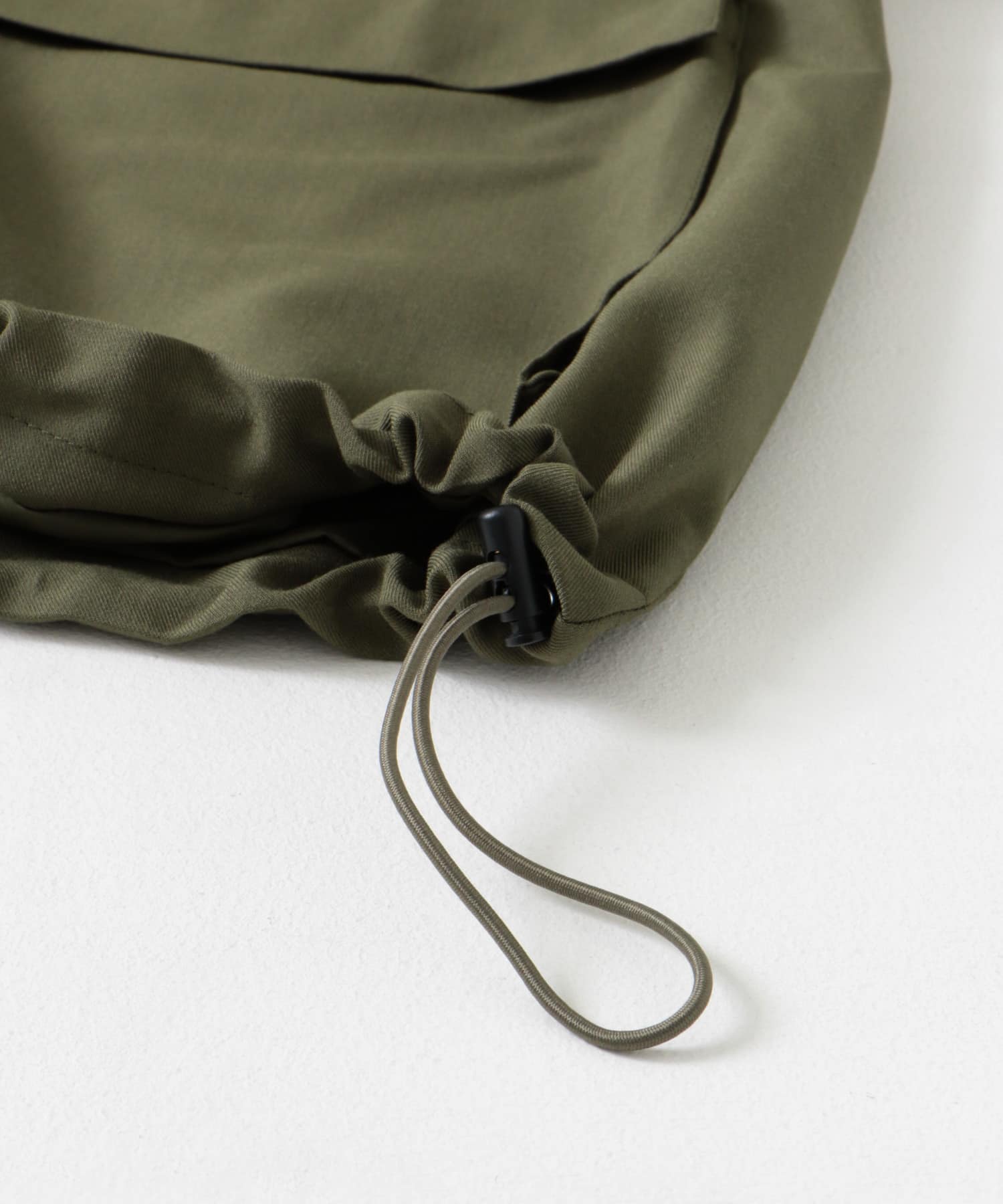 『セットアップ対応』ダブルポケットドローコードブルゾン KHAKI M