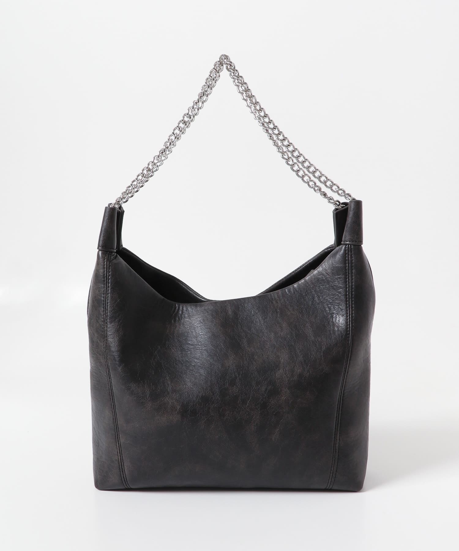 FLチェーンハンドルトートバッグ BLACK one