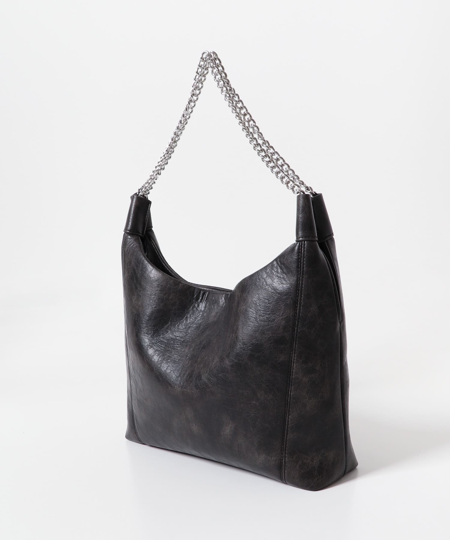 FLチェーンハンドルトートバッグ BLACK one