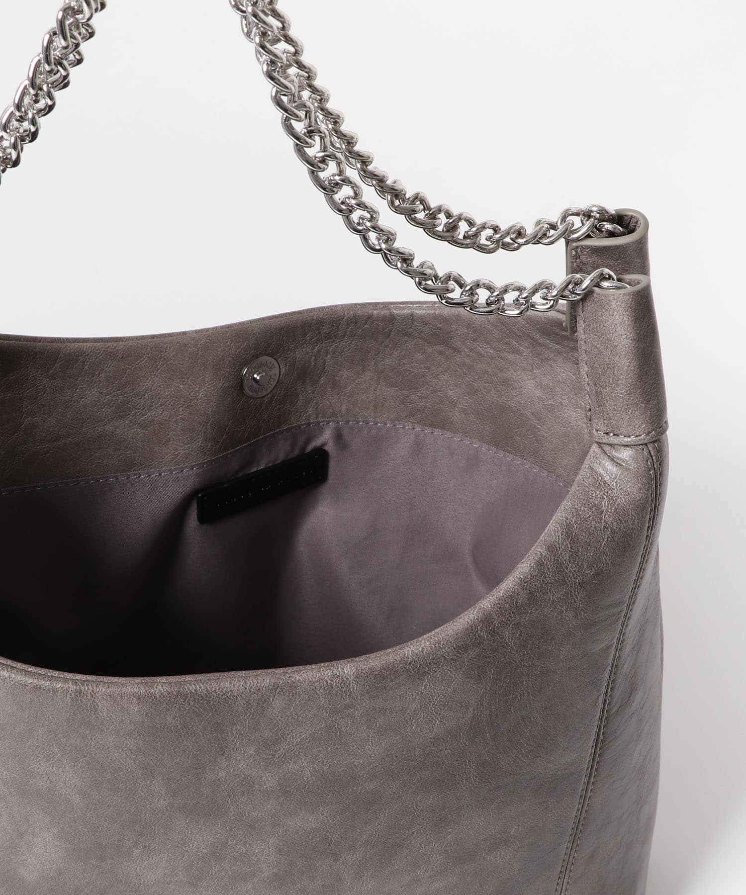 FLチェーンハンドルトートバッグ GRAY one