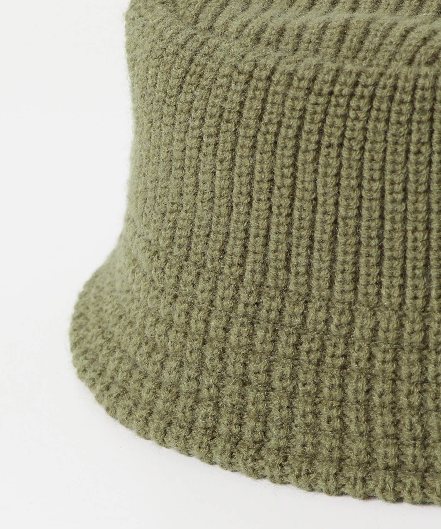 ニットバケットハット KHAKI one