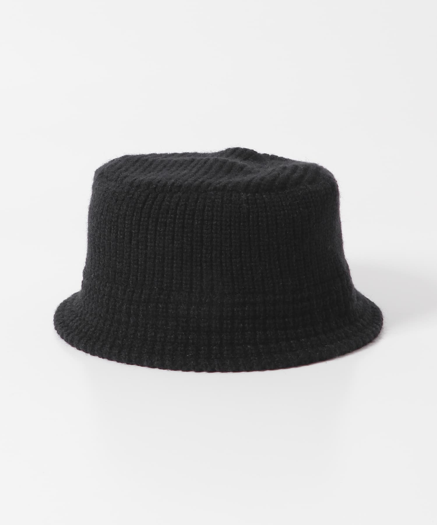 ニットバケットハット BLACK one