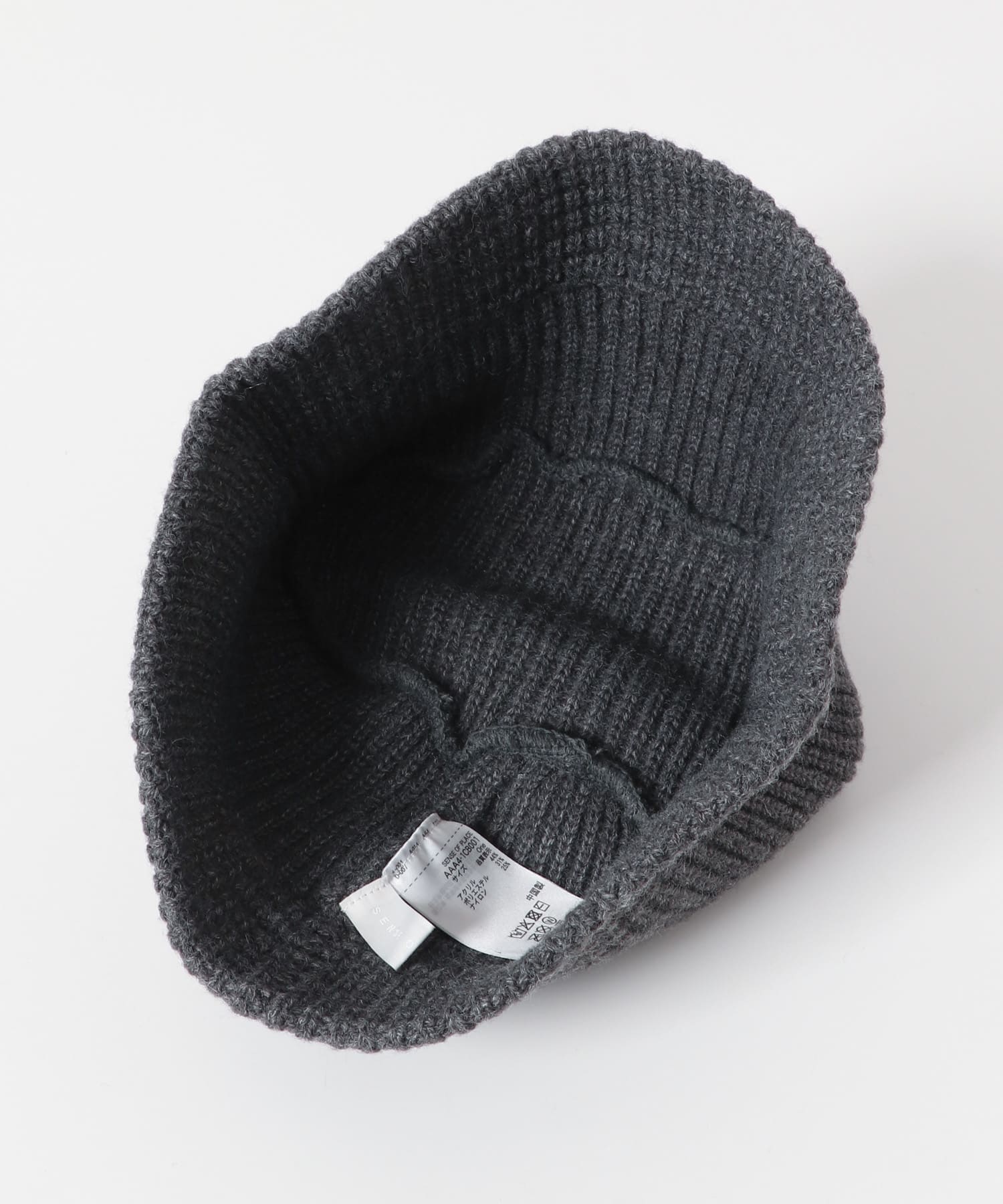 ニットバケットハット GRAY one
