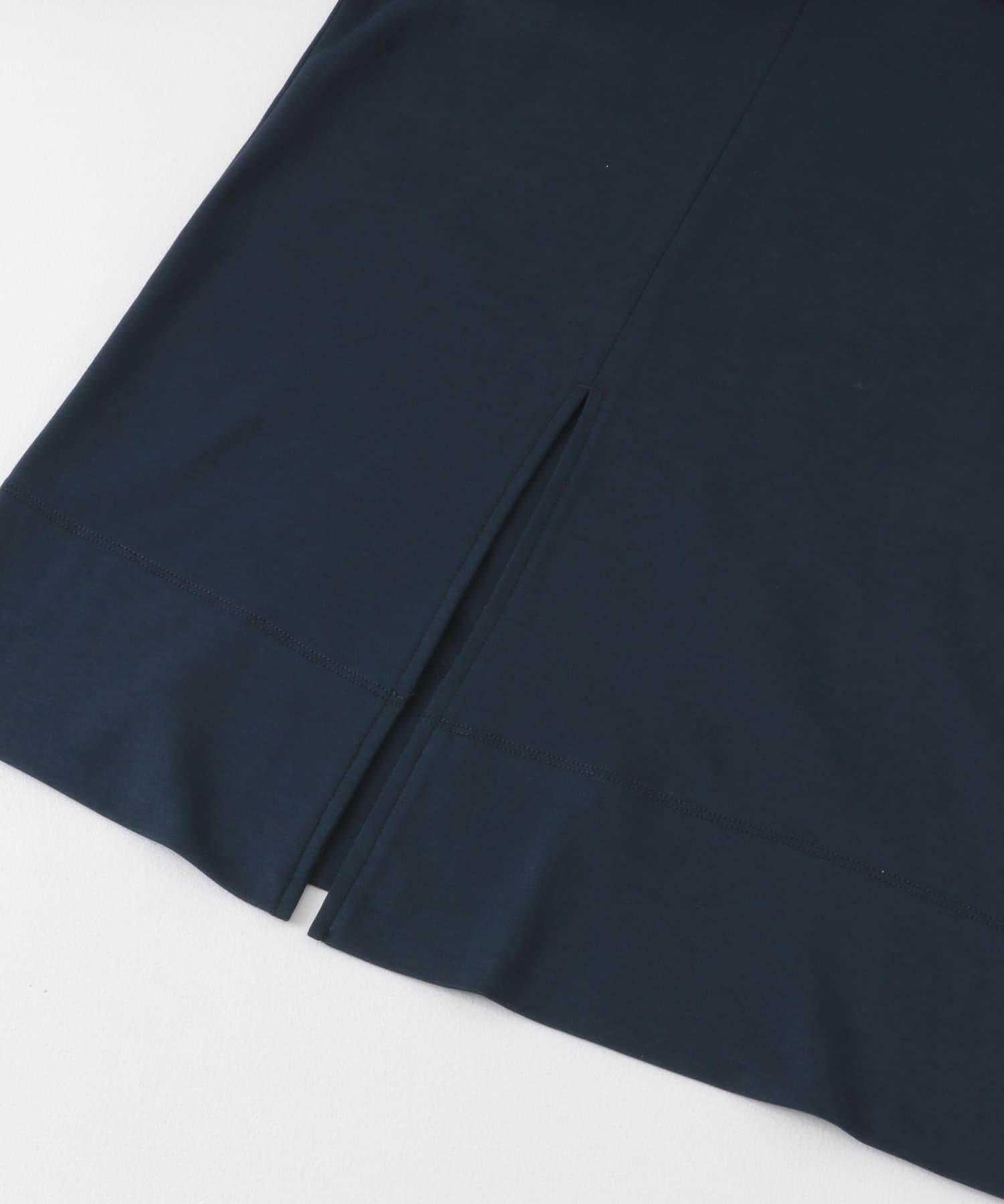 クルーネックドッキングスリットトップ NAVY one